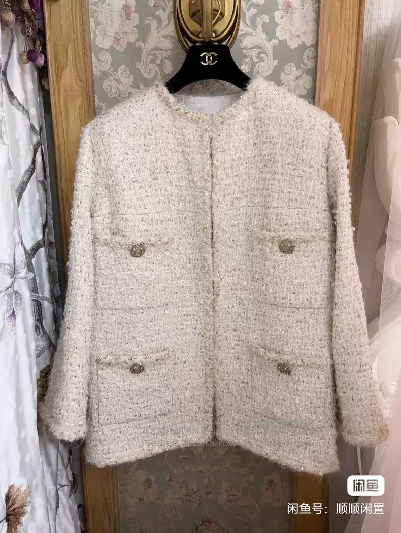 Chanel Egyptian platinum coat