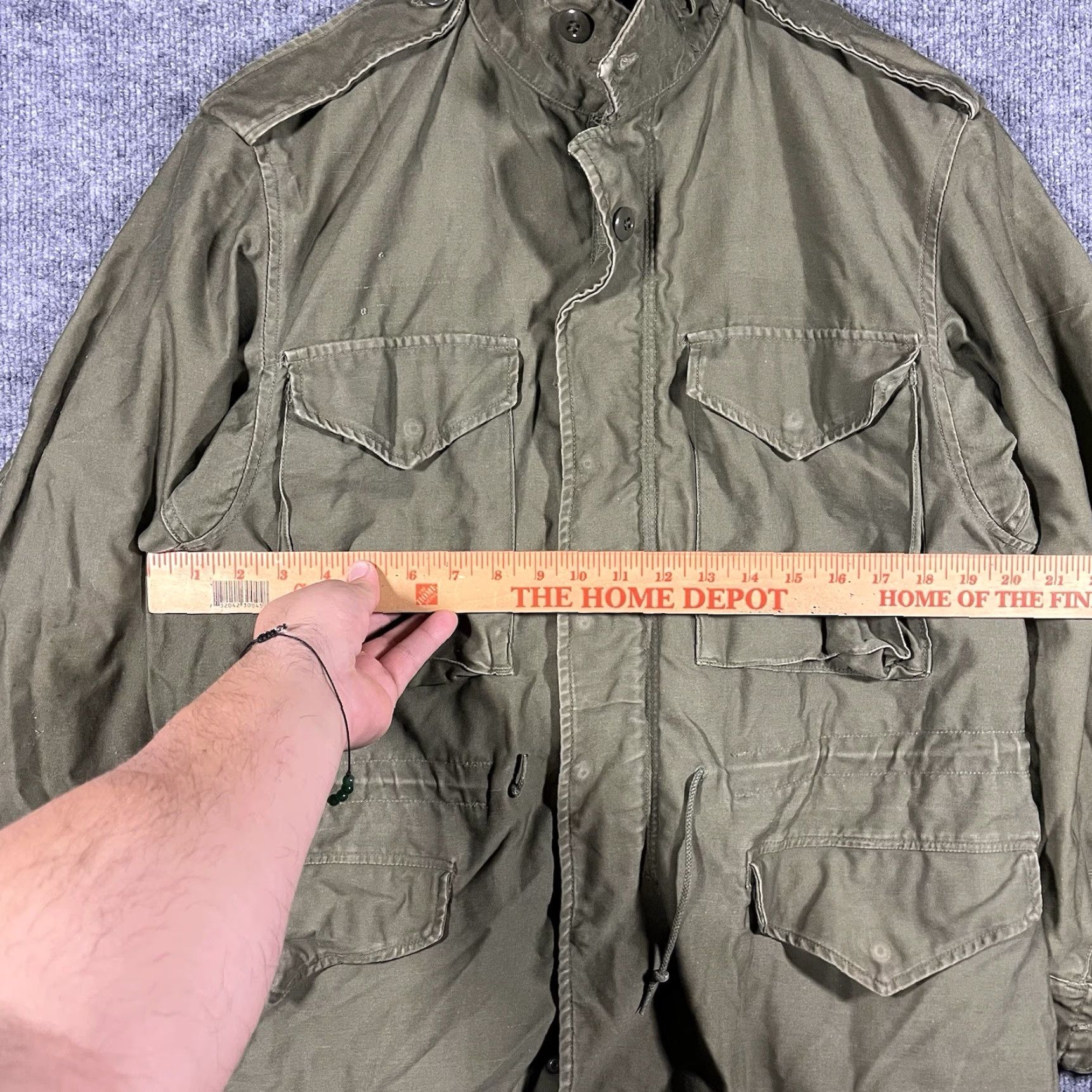 Vintage VINTAGE US Military M-65 Field Jacket Sateen OG-107 Army Coat Medium 1982 Green Size US M / EU 48-50 / 2 - 5 Thumbnail