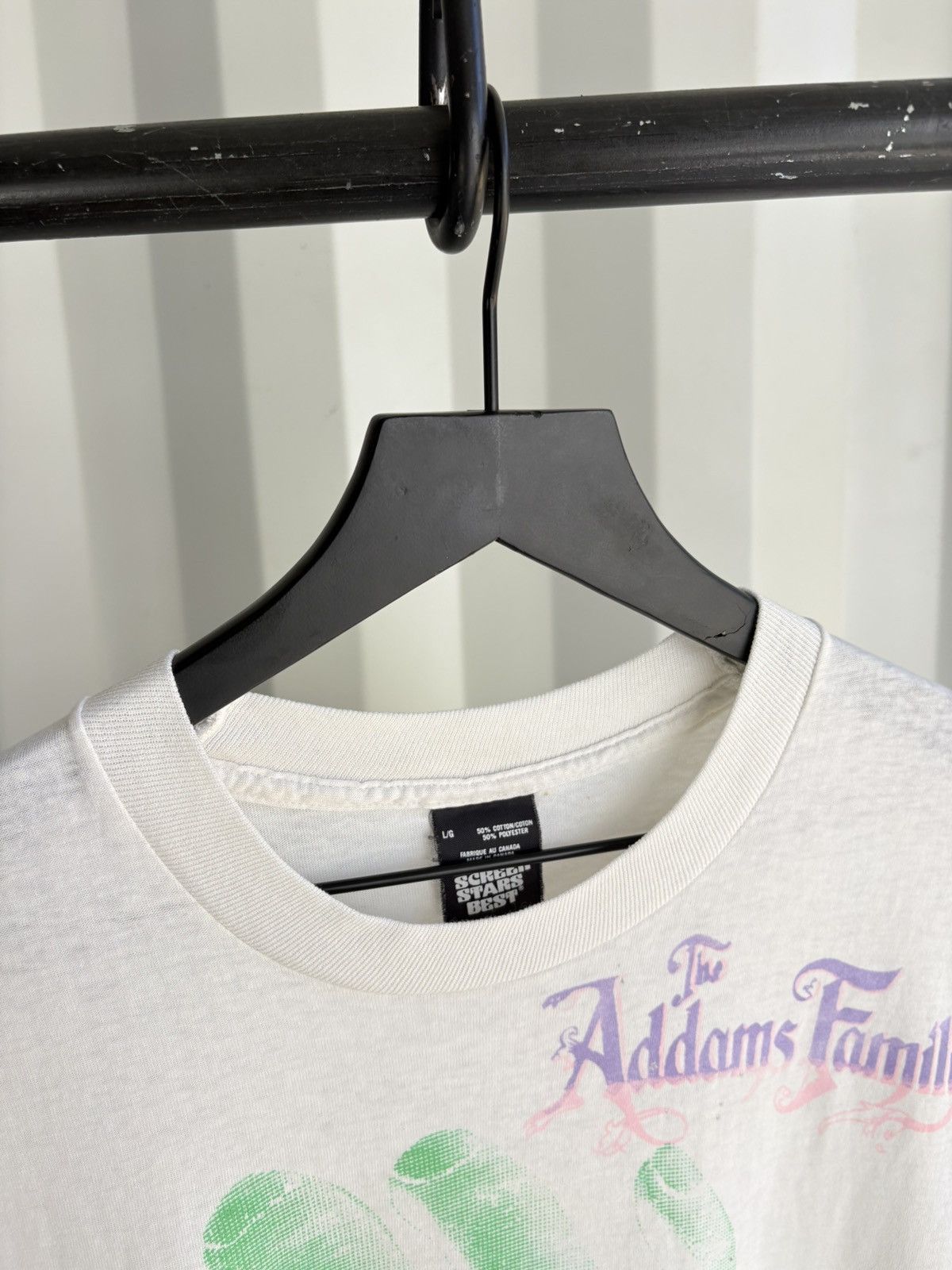 Vintage Vintage Adams Family Shirt Thrashed Faded Grunge Band Size US L / EU 52-54 / 3 - 6 Thumbnail