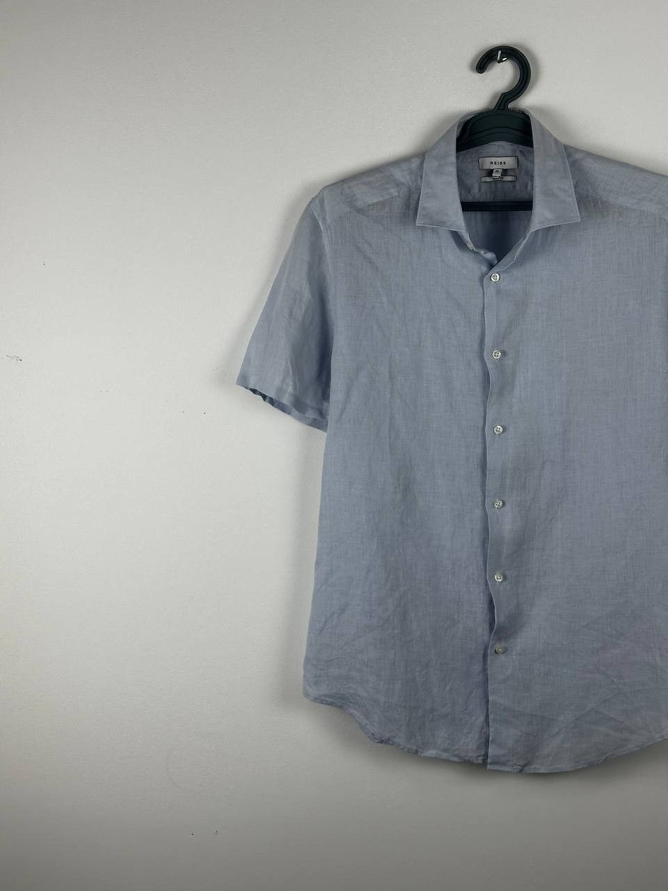 Reiss Reiss Casual Linen Shirt Short Sleeve Camp Collar Size US XL / EU 56 / 4 - 3 Thumbnail