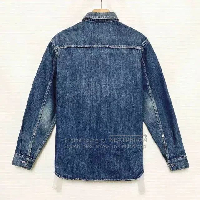 Dior DIOR FW22 Logo Tag Denim Shirt Men. Size US XXS / EU 40 - 2 Thumbnail