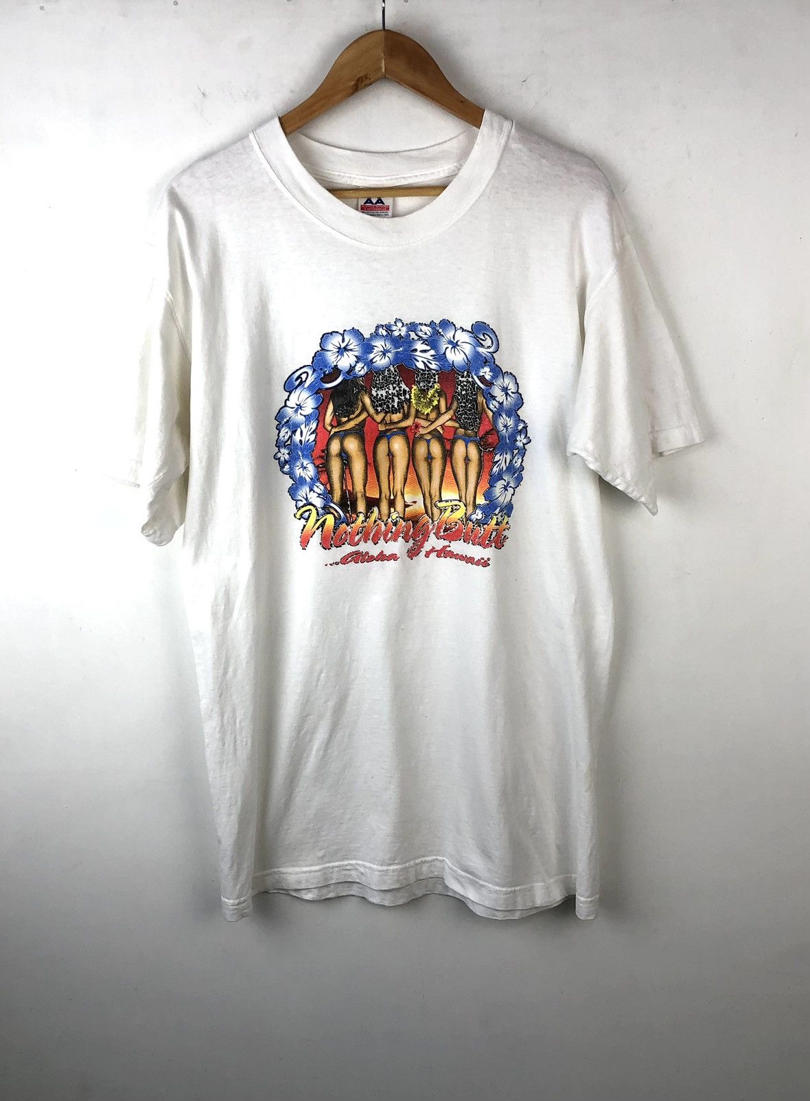 AAA × Vintage Vintage humor beach girls Hawaii 90s shirt dope design Large Size US L / EU 52-54 / 3 - 1 Thumbnail