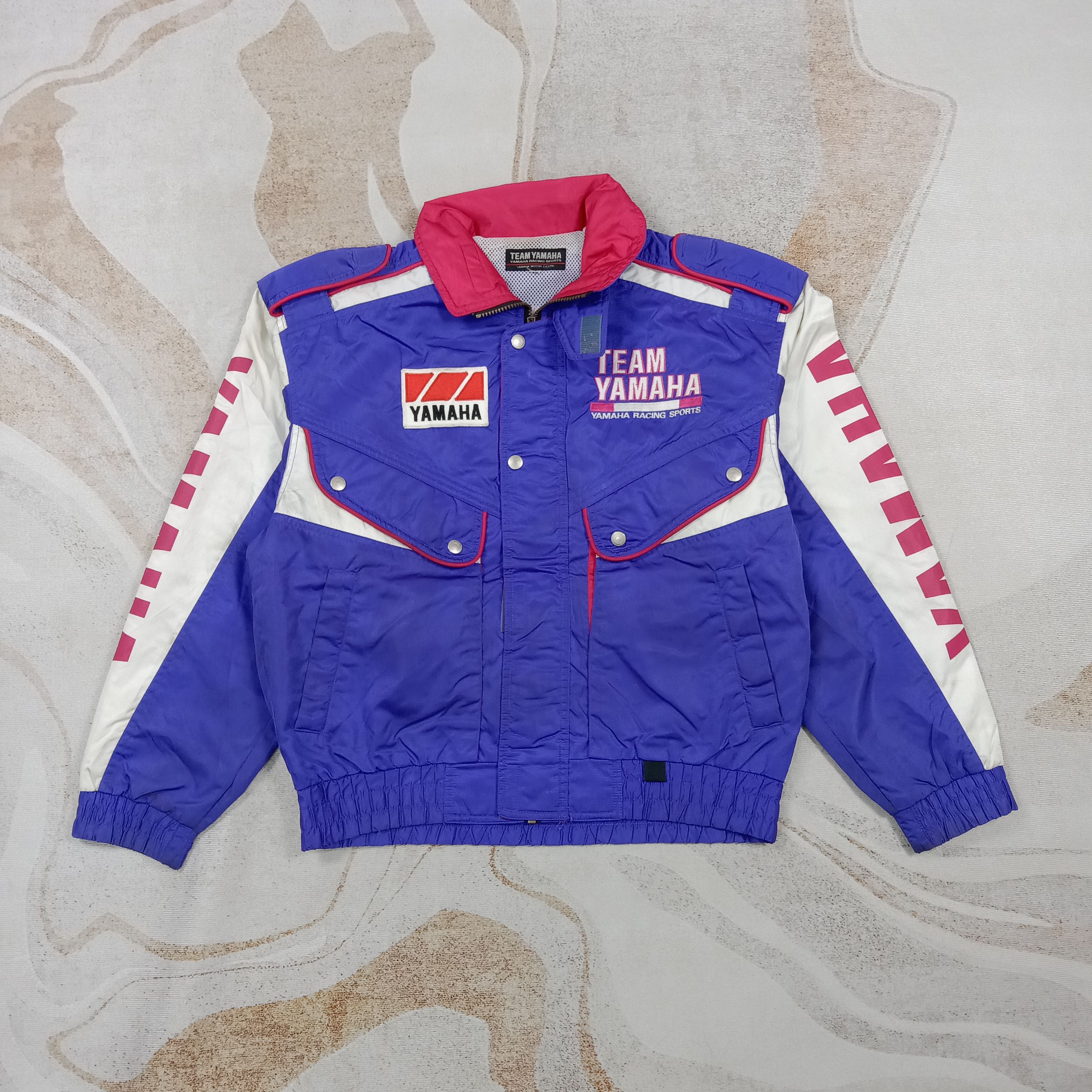 Yamaha 90's Yamaha Team Racing Motorsports Retro Jacket C274N14 Size US L / EU 52-54 / 3 - 3 Thumbnail