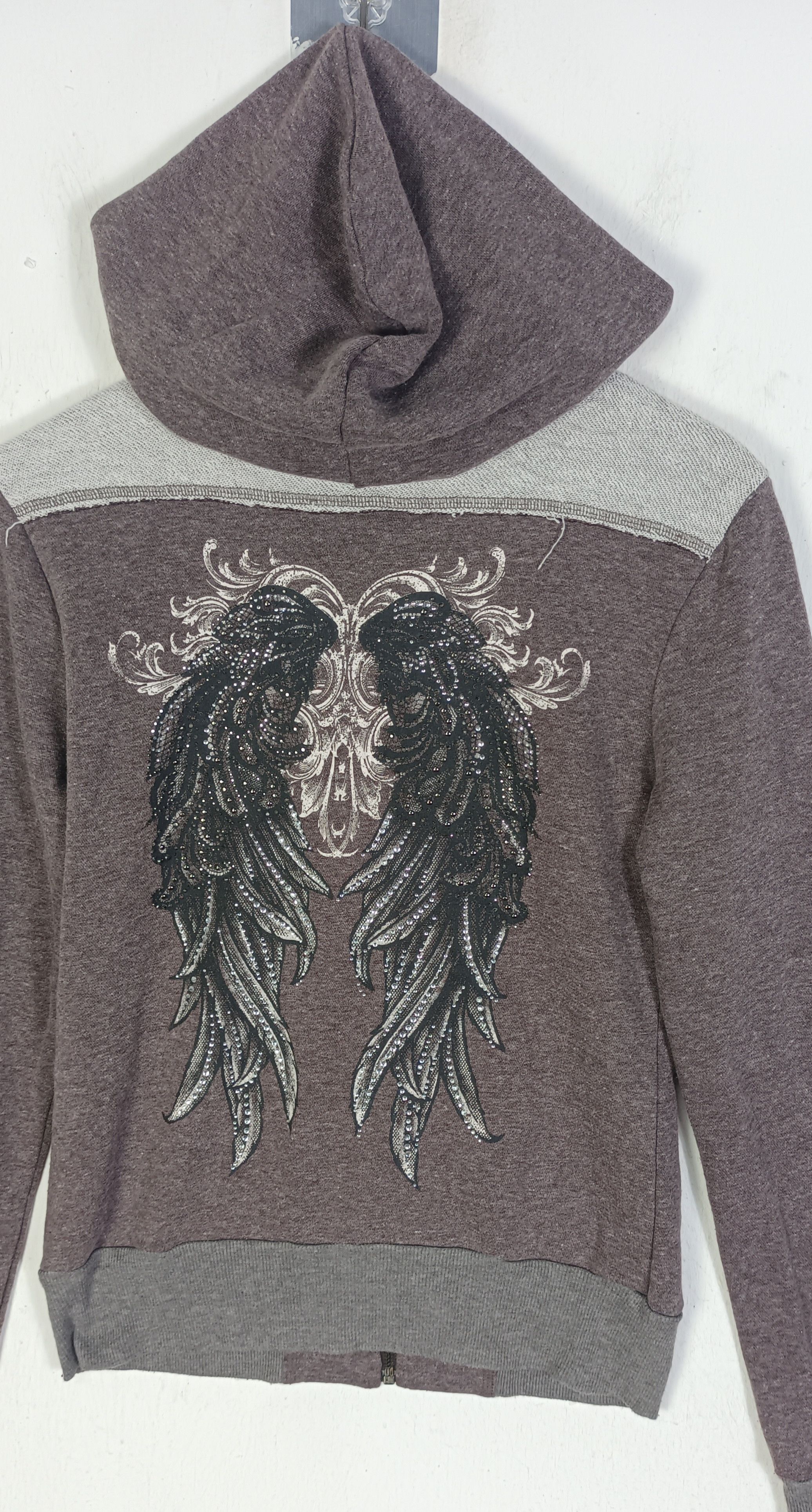 If Six Was Nine × Japanese Brand × Miss Me Miss Me Cross Embroidery Logo Zip Up Hoodie Size S / US 4 / IT 40 - 2 Thumbnail