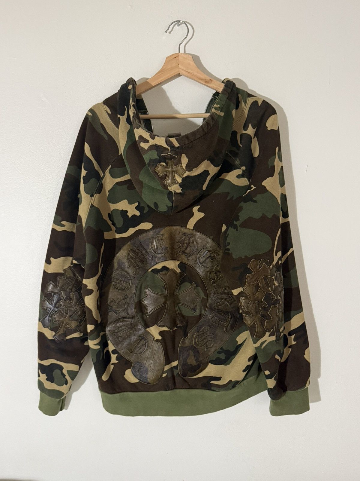 Chrome Hearts Flooded Patch Horseshoe Camouflage Zip Up Hoodie Sz. XL Size US XL / EU 56 / 4 - 2 Thumbnail