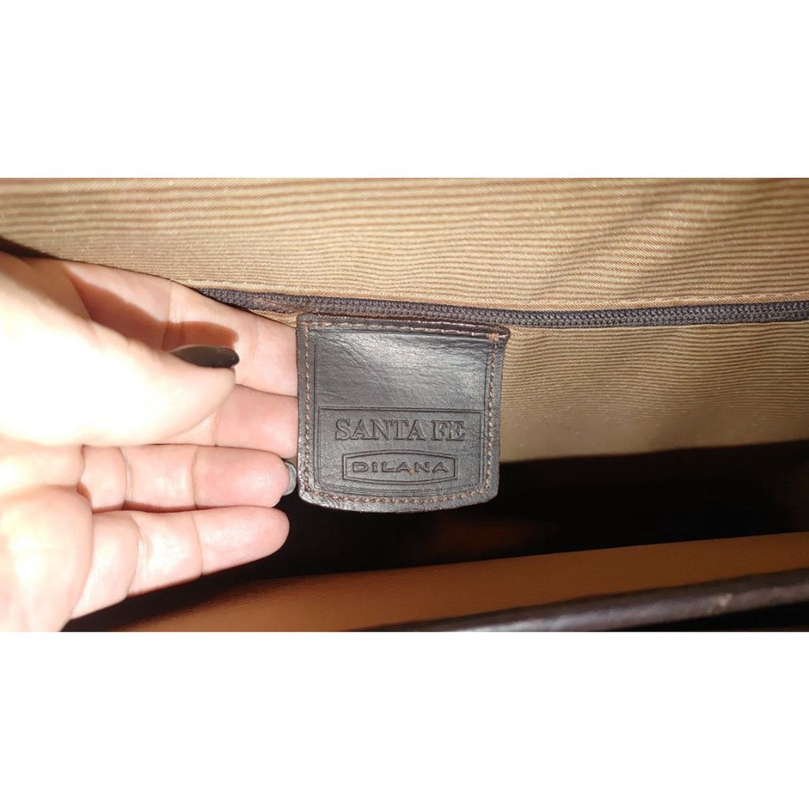 Santa Rosa Santa Fe Airline Int.'l DILANA Flapover Leather Satchel Size ONE SIZE - 12 Thumbnail