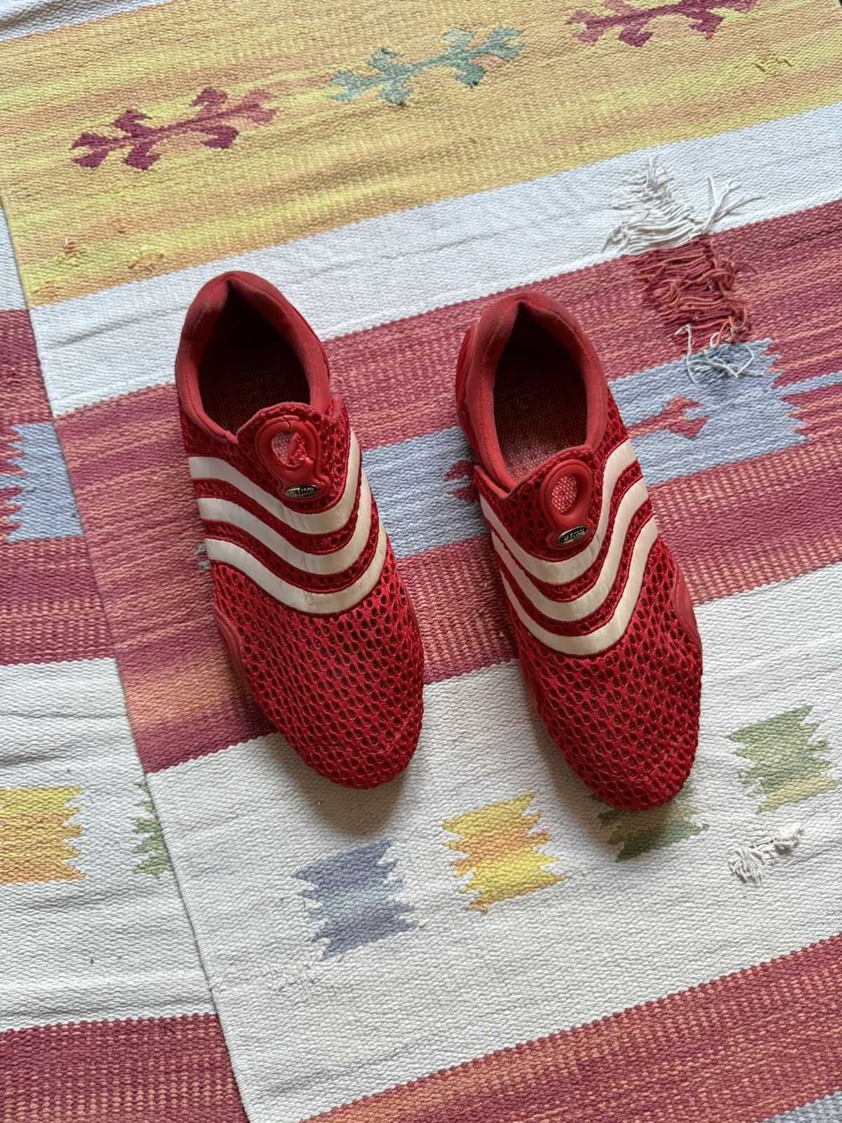 Vintage Vintage 00’s 2004 Adidas y2k Red Moc Slip-Ons Sneakers Size US 8.5 / EU 41-42 - 6 Thumbnail