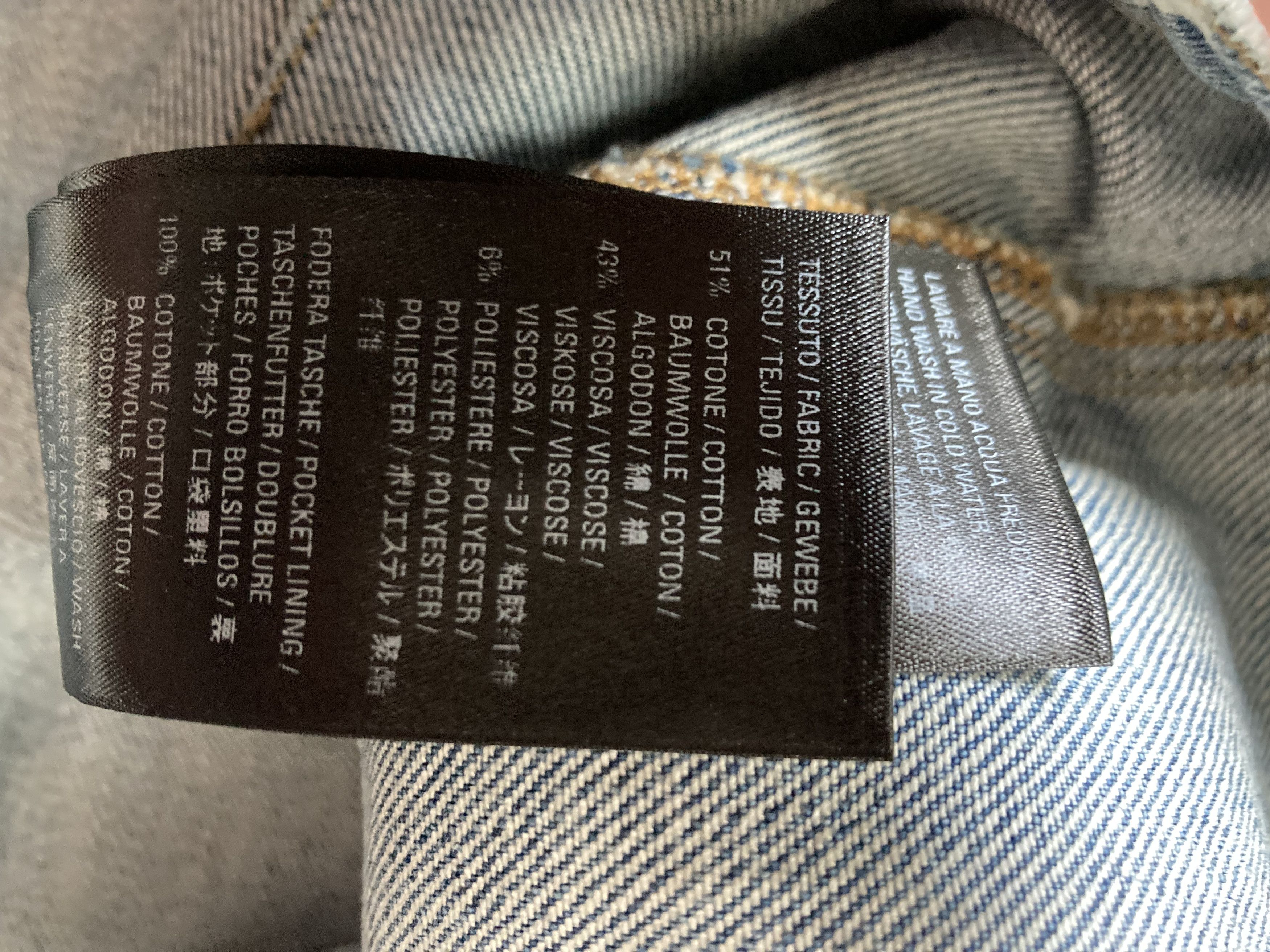 Balenciaga Balenciaga Raver Denim Script Logo Size US 30 / EU 46 - 9 Thumbnail