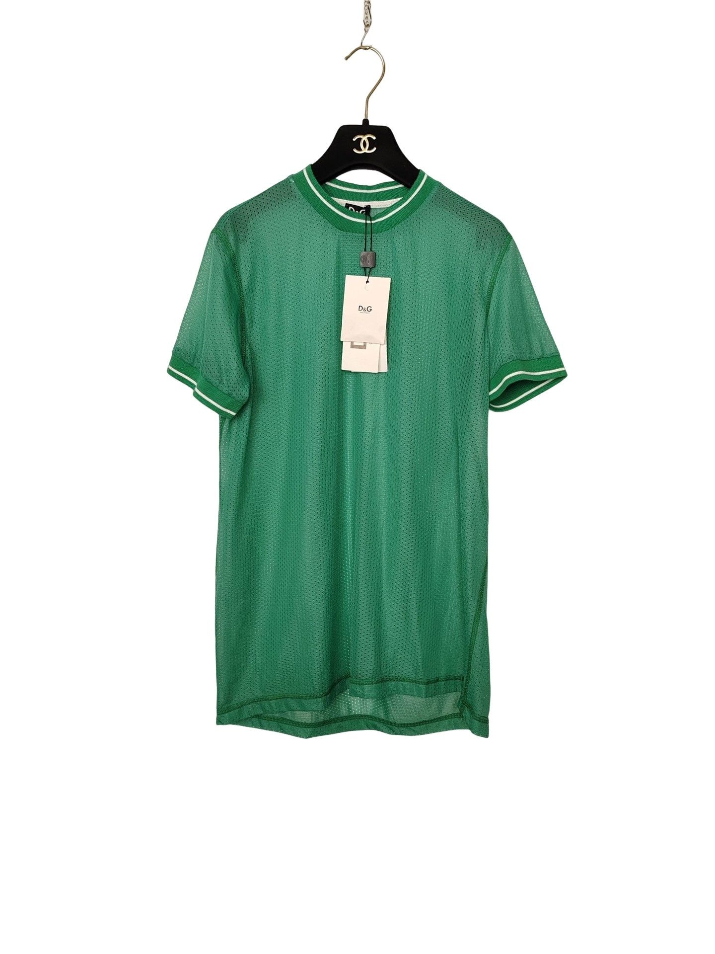 Dolce & Gabbana Dolce & Gabbana Green Mesh Short Sleeve T-Shirt Size XL Size US XL / EU 56 / 4 - 1 Thumbnail