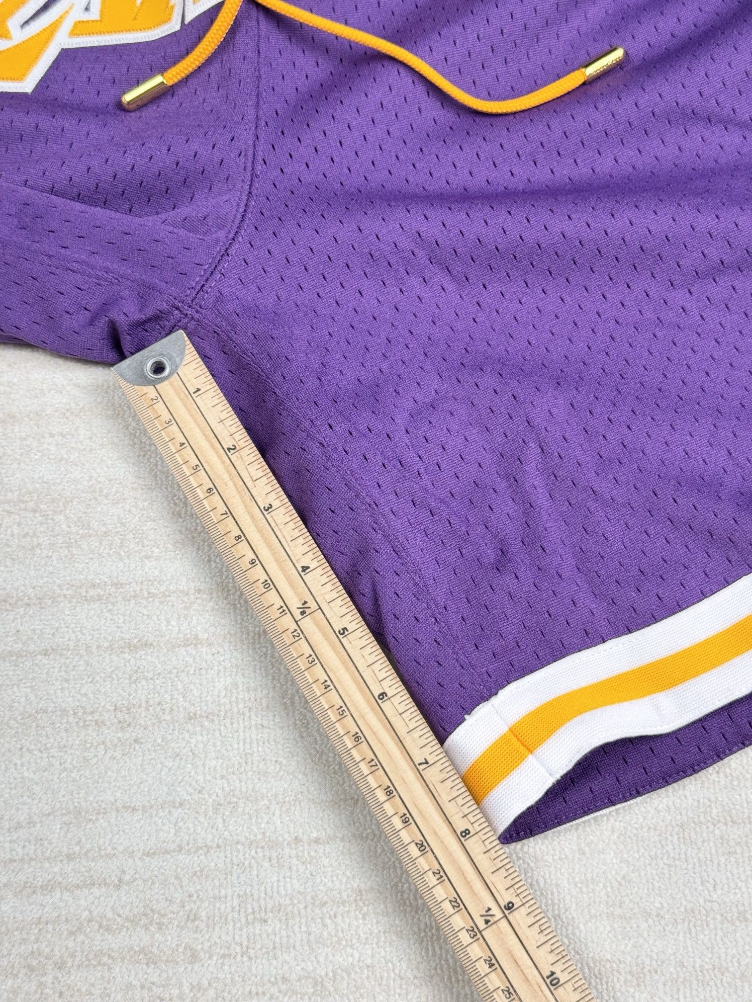 Just Don × Mitchell & Ness lakers shorts Size US 32 / EU 48 - 15 Thumbnail