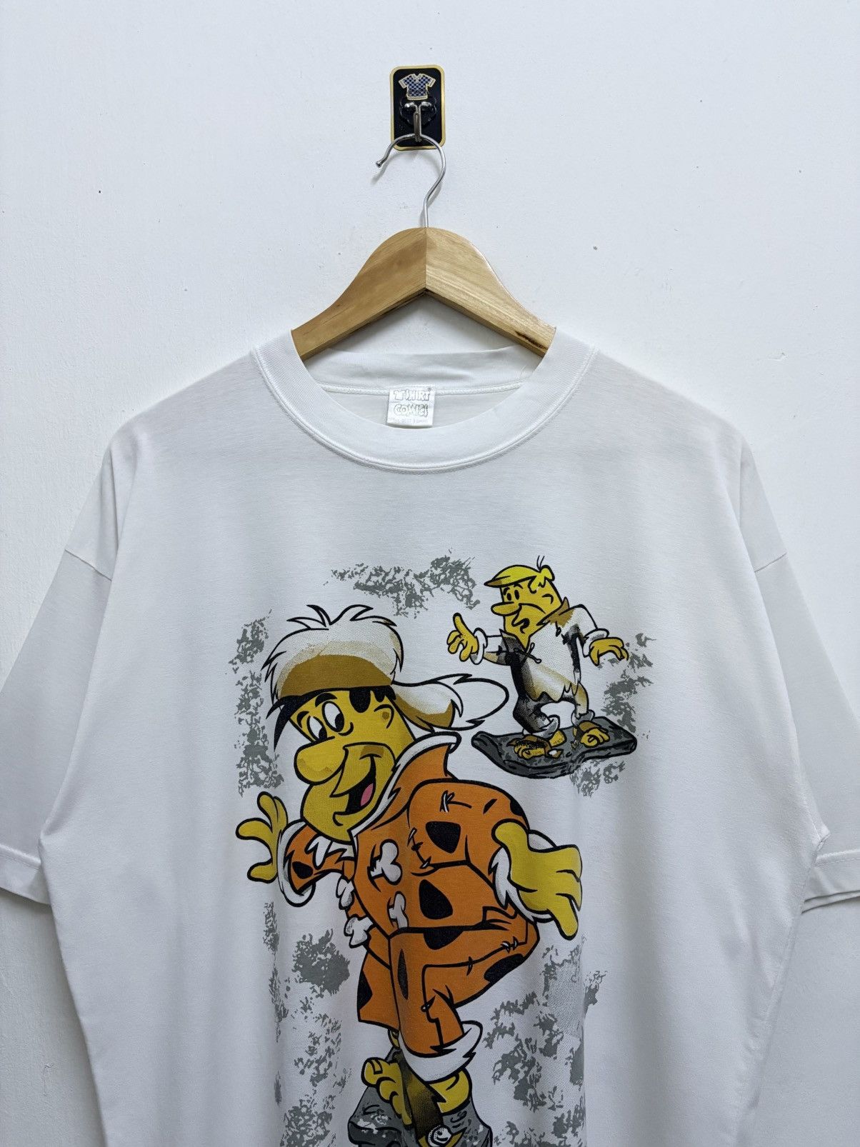 Cartoon Network Vintage 90's Bootleg Cartoon - The Flintstones Fred T-Shirt Size US L / EU 52-54 / 3 - 3 Thumbnail