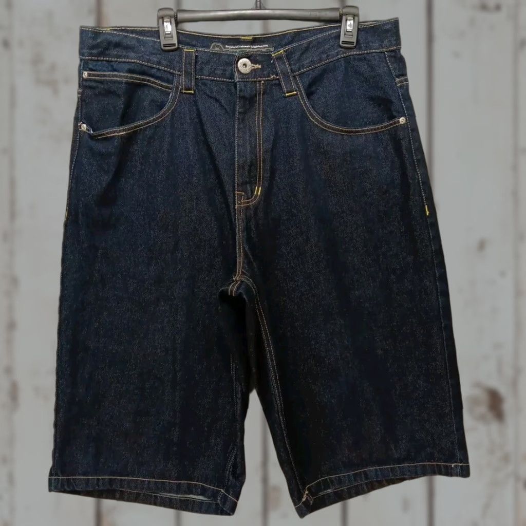 Southpole VTG Southpole Shorts Men's 38 Black Denim Baggy Hip Hop Y2K Embroidered 5-Pocket Relaxed Fit Casual Spring Summer Mens Size US 38 / EU 54 - 1 Thumbnail