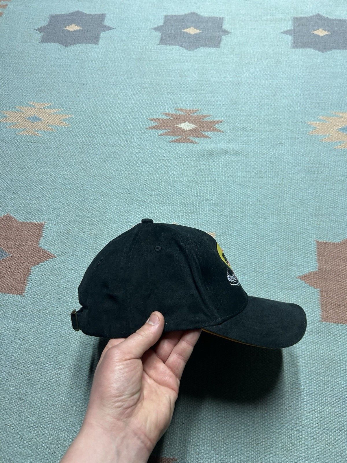 Vintage Vtg strapback hat Pennzoil Racing logo nascar black cotton Size ONE SIZE - 8 Thumbnail