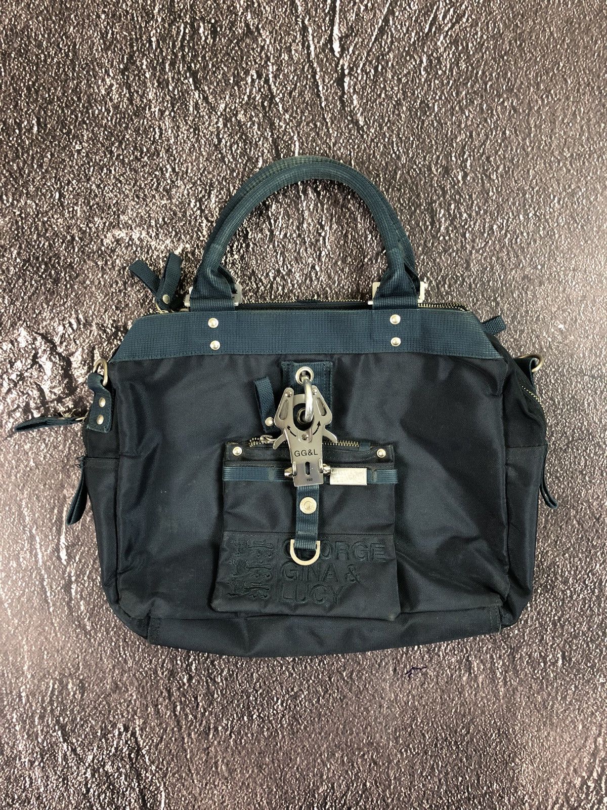 image of Ggl Vintage X Avant Garde X Hand Bag in Blue, Women's