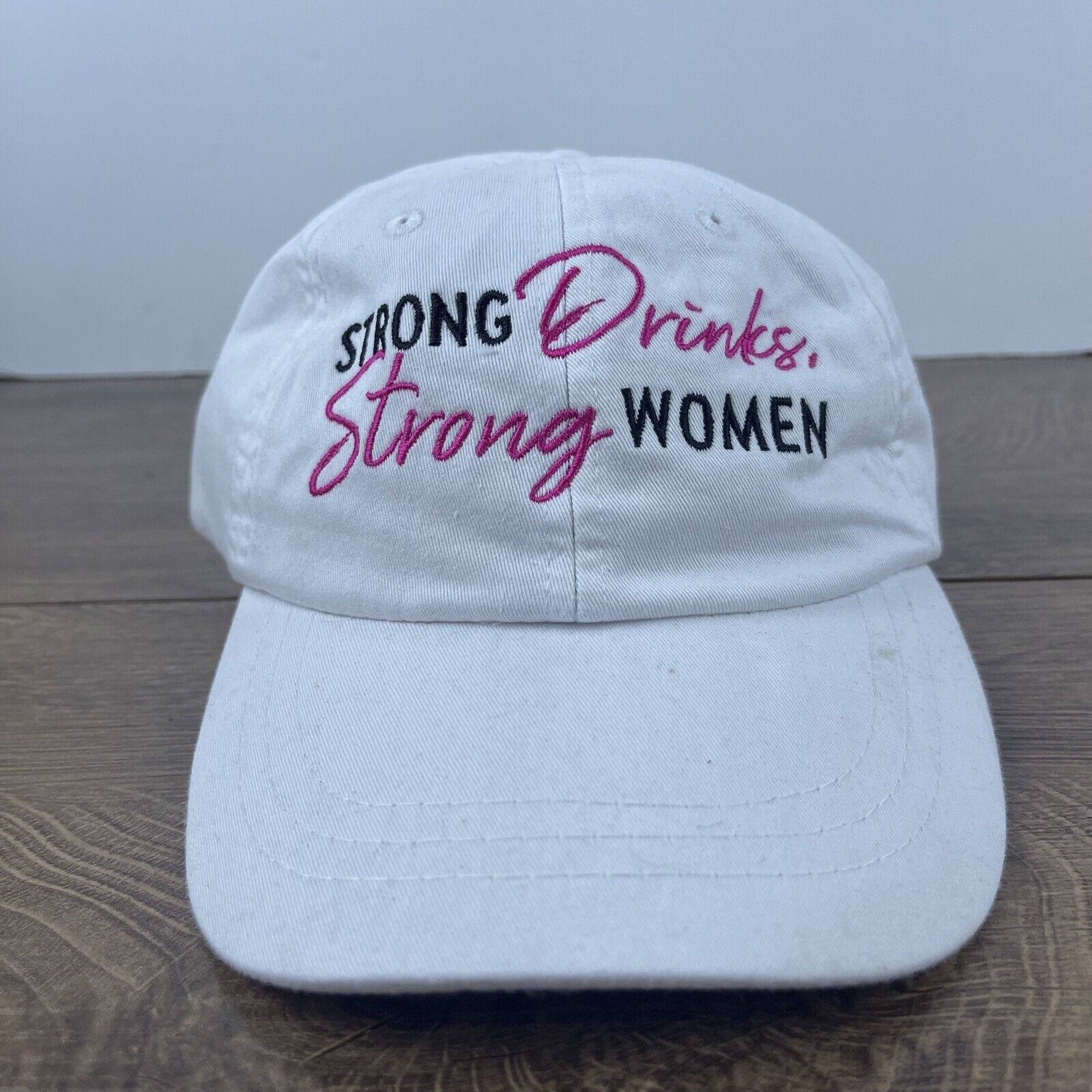 Other Strong Drinks Strong Women Hat White Hat Adjustable White Ad Size ONE SIZE - 2 Thumbnail