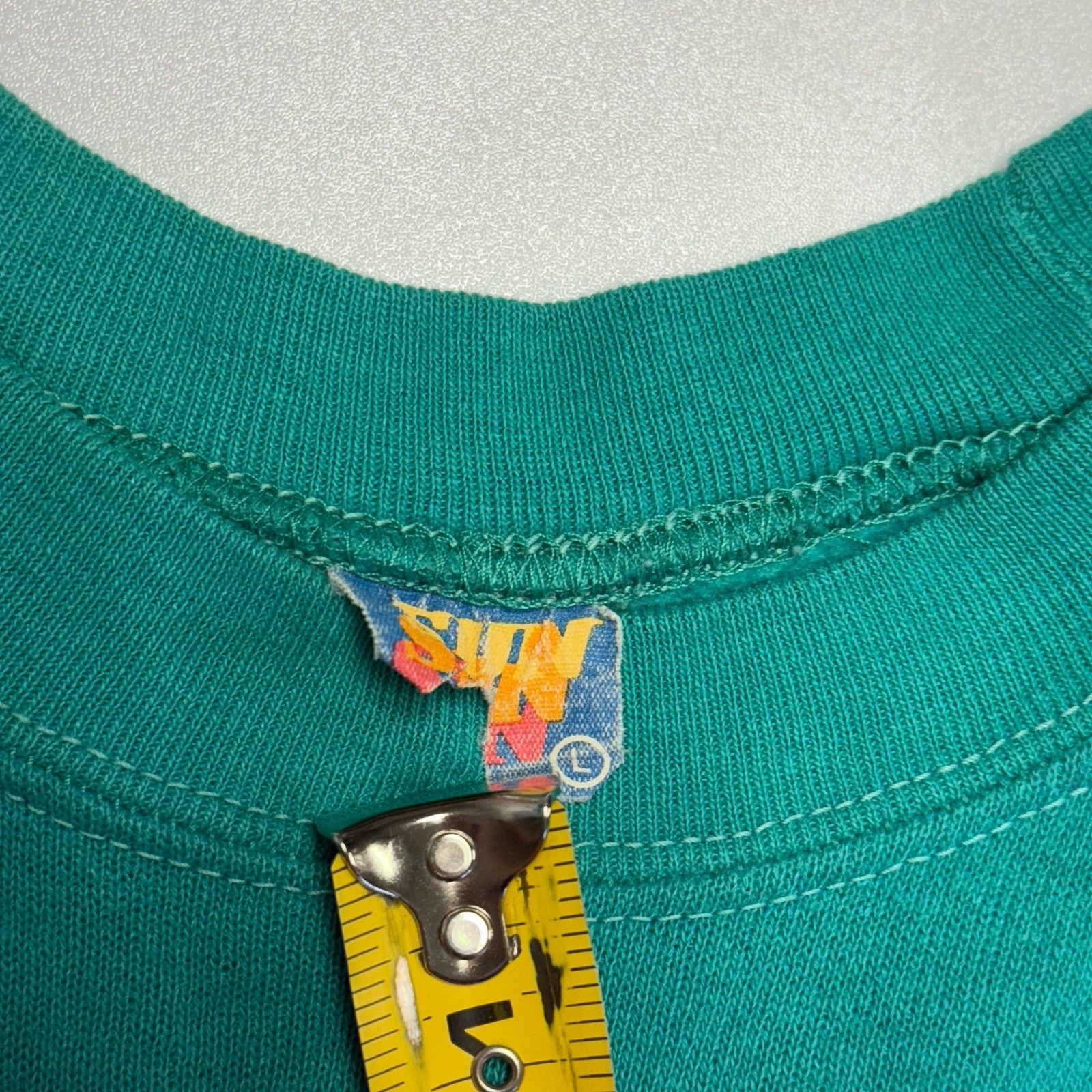 Vintage Vintage 90s Cross Country Skiing Sweatshirt Green Crew Neck Size US L / EU 52-54 / 3 - 7 Thumbnail