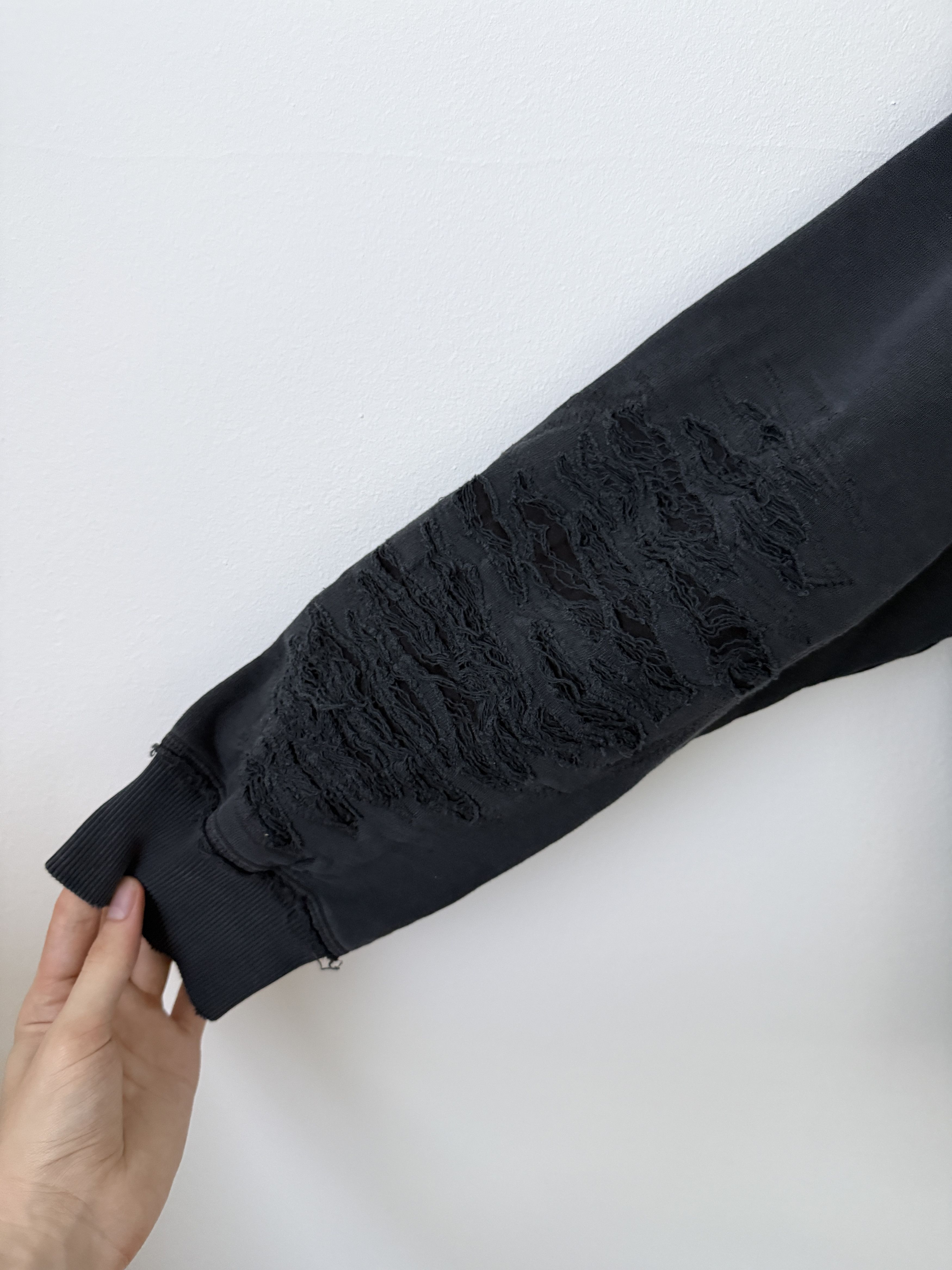 Maison Margiela MM6 Distressed Hoodie Size US XS / EU 42 / 0 - 7 Thumbnail