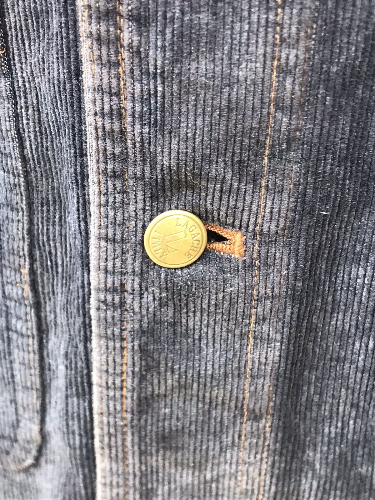 Vintage ⚡️Vintage Lagache Corduroy Indigo Chore Jacket Size US L / EU 52-54 / 3 - 7 Thumbnail