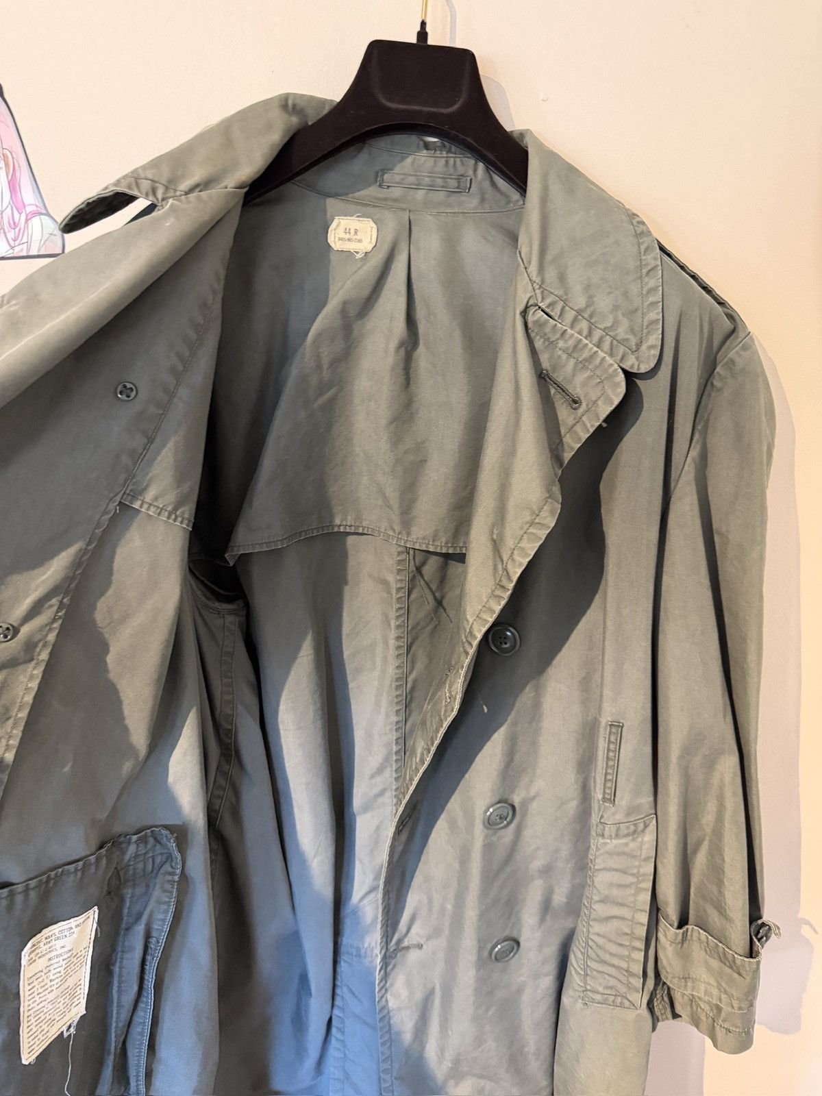 Vintage WW1 Army Trench Coat Size US XL / EU 56 / 4 - 12 Thumbnail