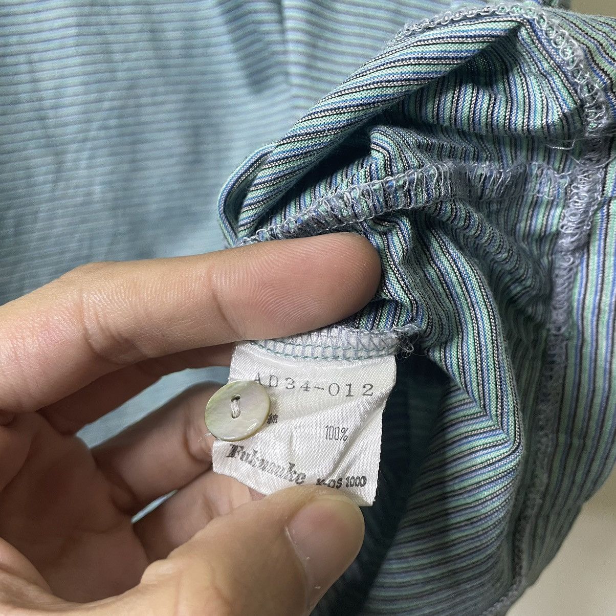 Vintage × Yves Saint Laurent Vintage YSL Stripes Polo T Shirt Size US L / EU 52-54 / 3 - 4 Thumbnail
