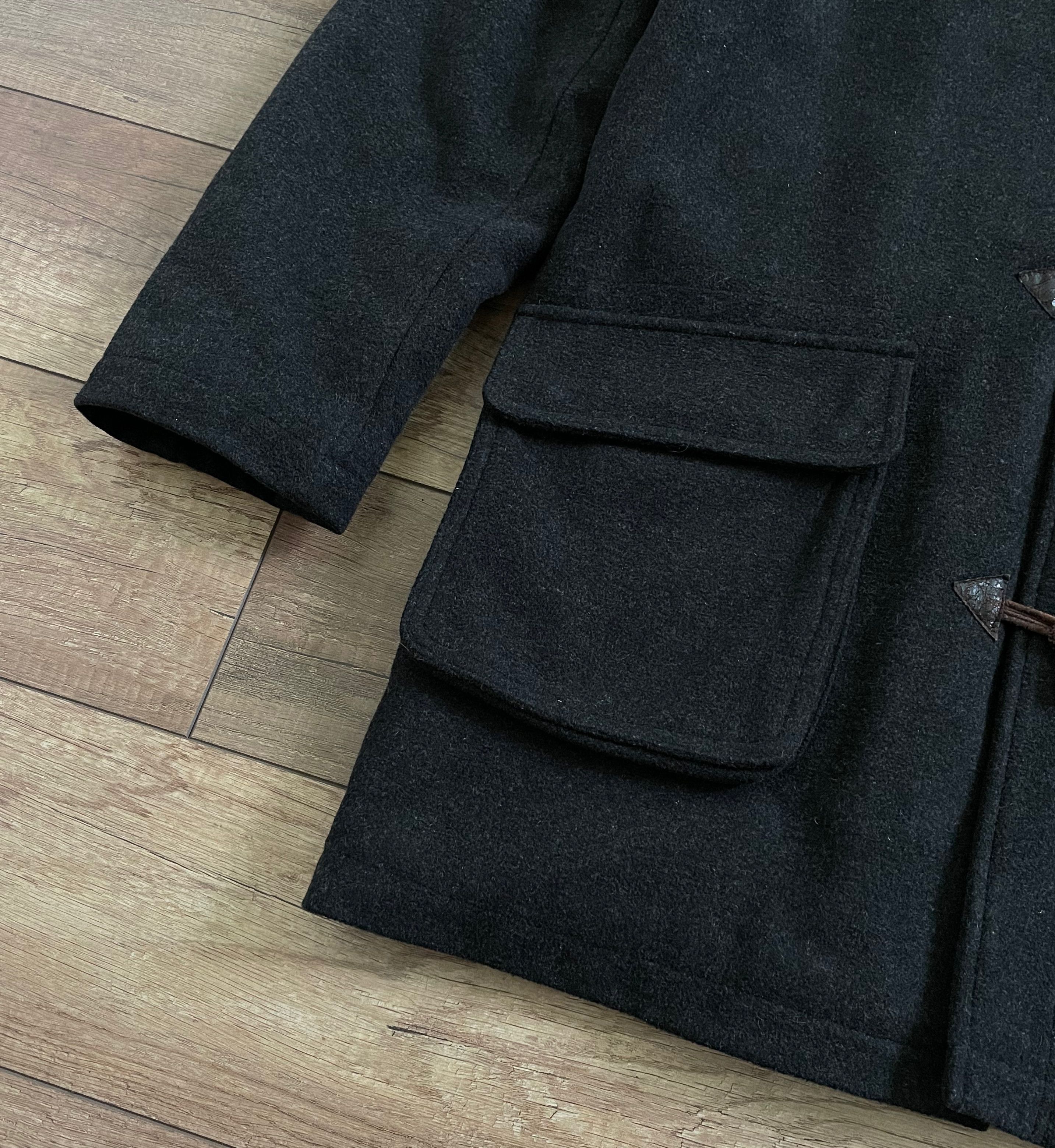 Schott Schott NYC Hooded Wool Long Duffle Coat Size US XL / EU 56 / 4 - 4 Thumbnail