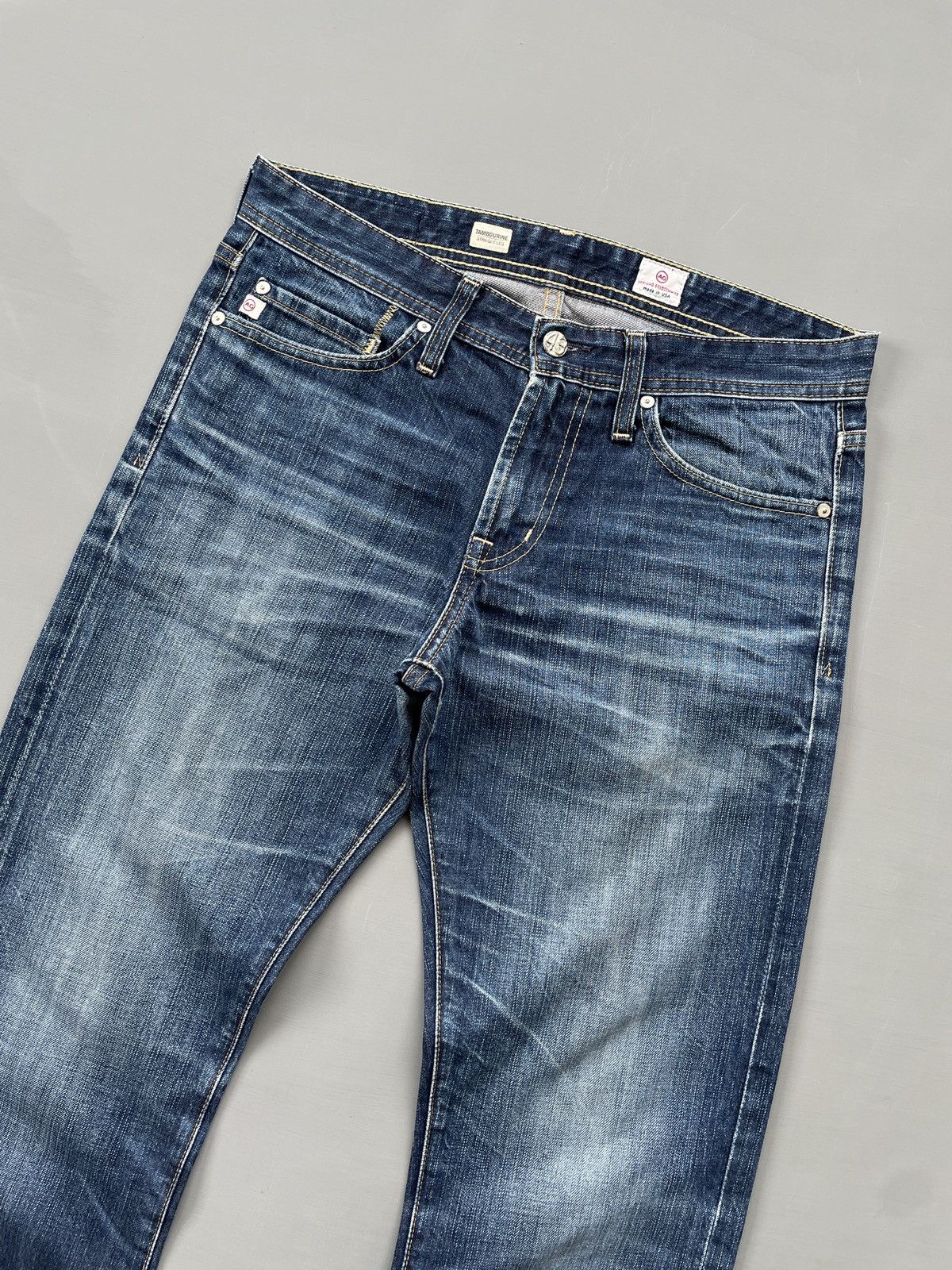 AG Adriano Goldschmied AG Adriano Goldschmied Straight Leg Jeans (P122) Size US 31 - 3 Thumbnail