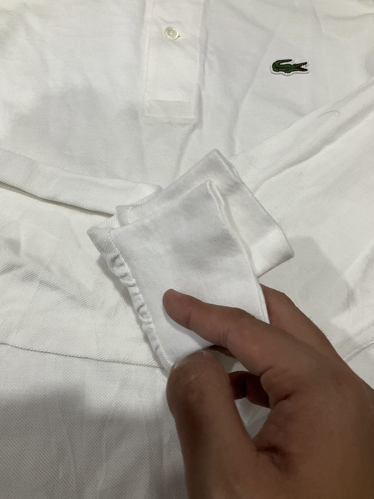 Japanese Brand × Lacoste × Vintage Lacoste Long Sleeve Polo White Size US M / EU 48-50 / 2 - 5 Thumbnail