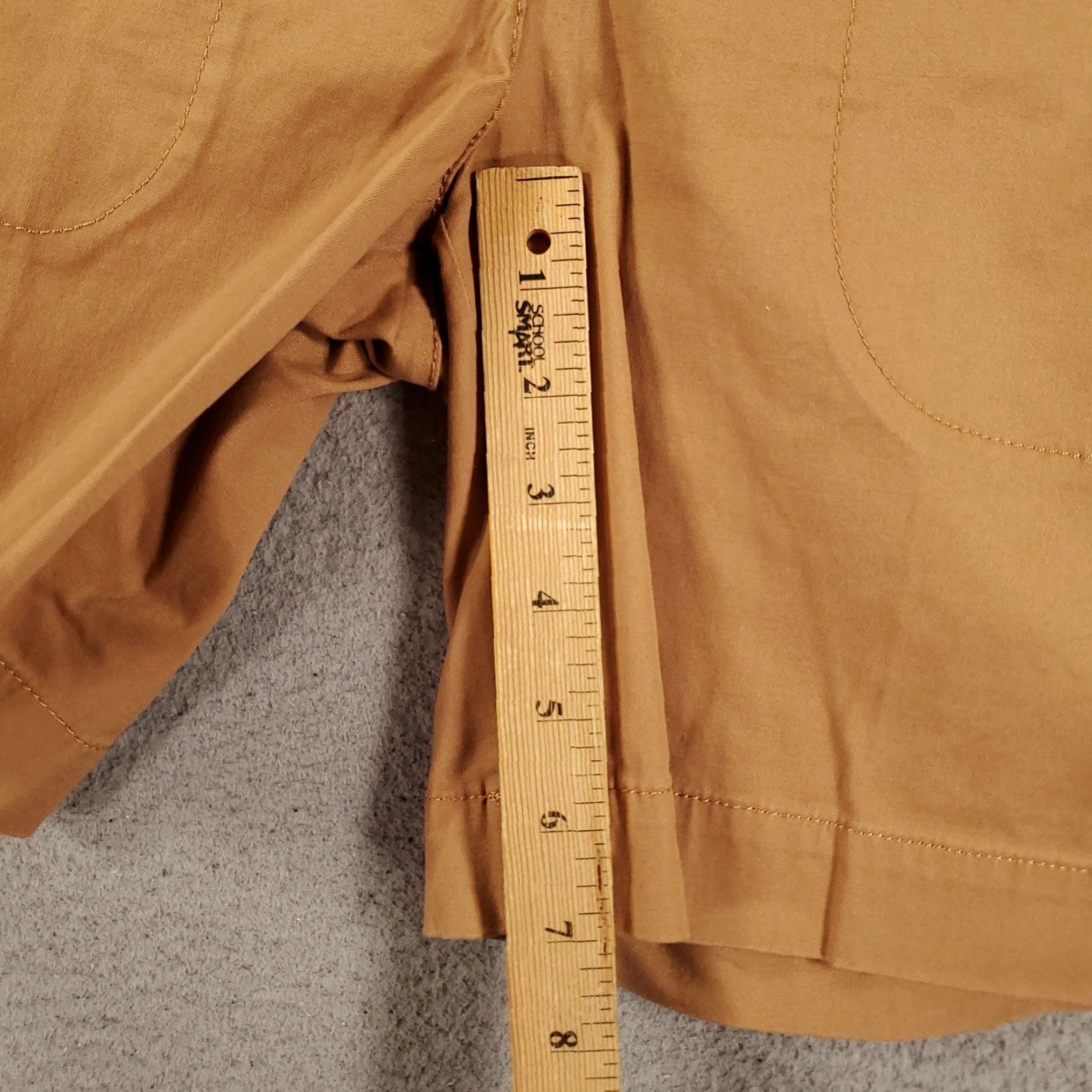 Talbots Talbots Womens Shirts Size 2 Orange Brown Chino Stretch Pockets Slash Pocket Flat Front Regular Fit Cotton Blend Spandex Size XS / US 0-2 / IT 36-38 - 4 Thumbnail