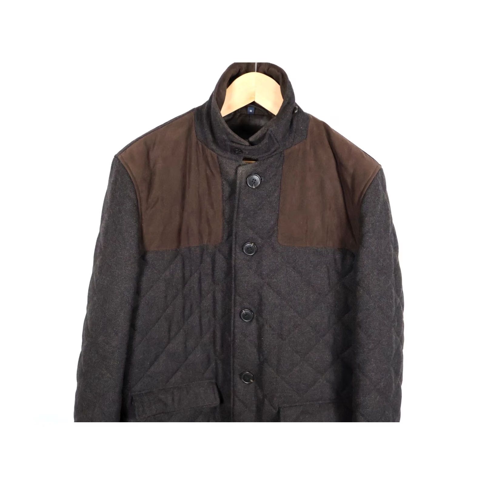 Hart Schaffner Marx Hart Schaffner Marx Wool Shooting Jacket Men Medium Brown Quilted Full Zip Lined Insulated Vintage No Size US M / EU 48-50 / 2 - 4 Thumbnail