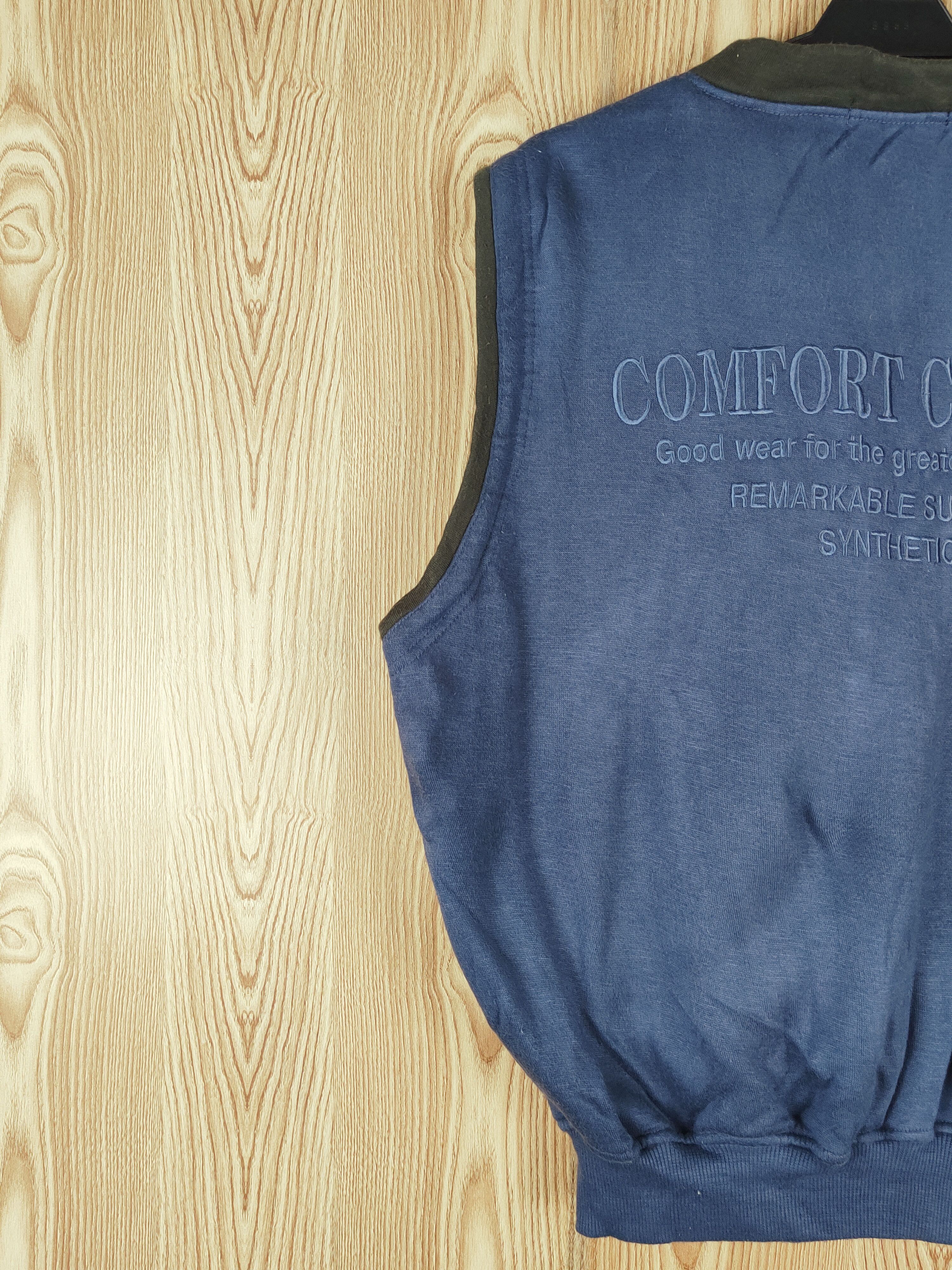 Japanese Brand × Vintage Vintage Faded Synthetic Navy Vests Size US L / EU 52-54 / 3 - 9 Thumbnail