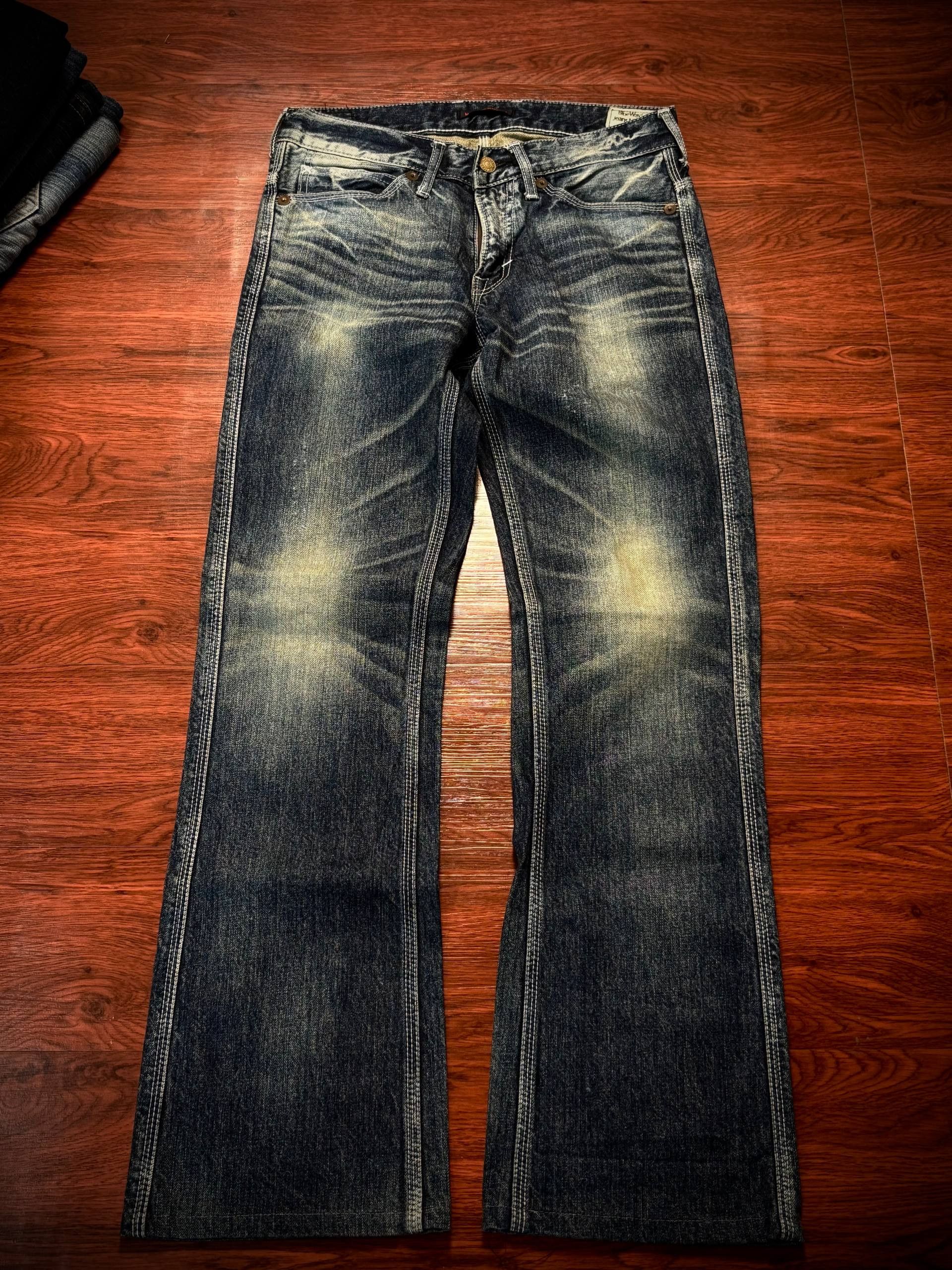 Kapital Vintage Nippon Blue Way Flare Kapital Style Jean Denim Pants Size US 30 / EU 46 - 1 Thumbnail