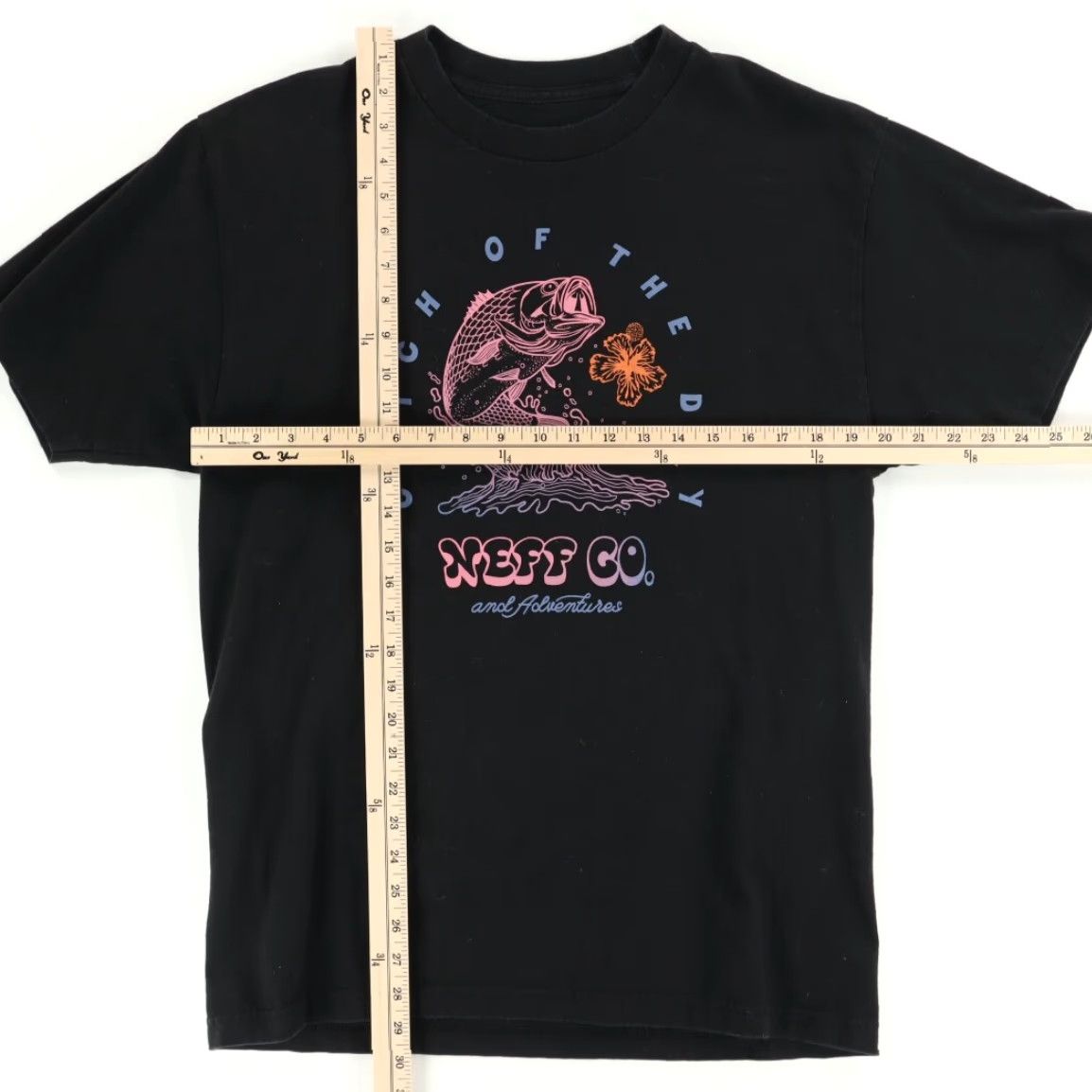 Vintage Neff Bass Fishing Solid T-Shirt Black Men's L Size US L / EU 52-54 / 3 - 3 Thumbnail