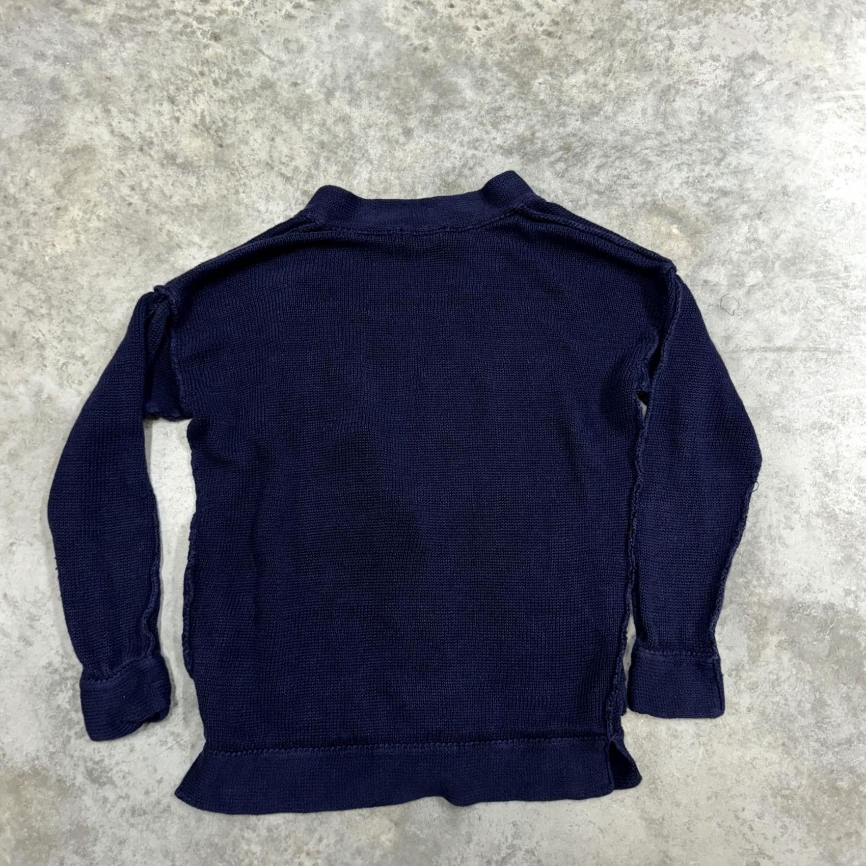Lacoste Lacoste Cardigan Sweater Womens S Navy Button Front Pockets Knit V-Neck 34 Blue Croc Logo Size S / US 4 / IT 40 - 4 Thumbnail