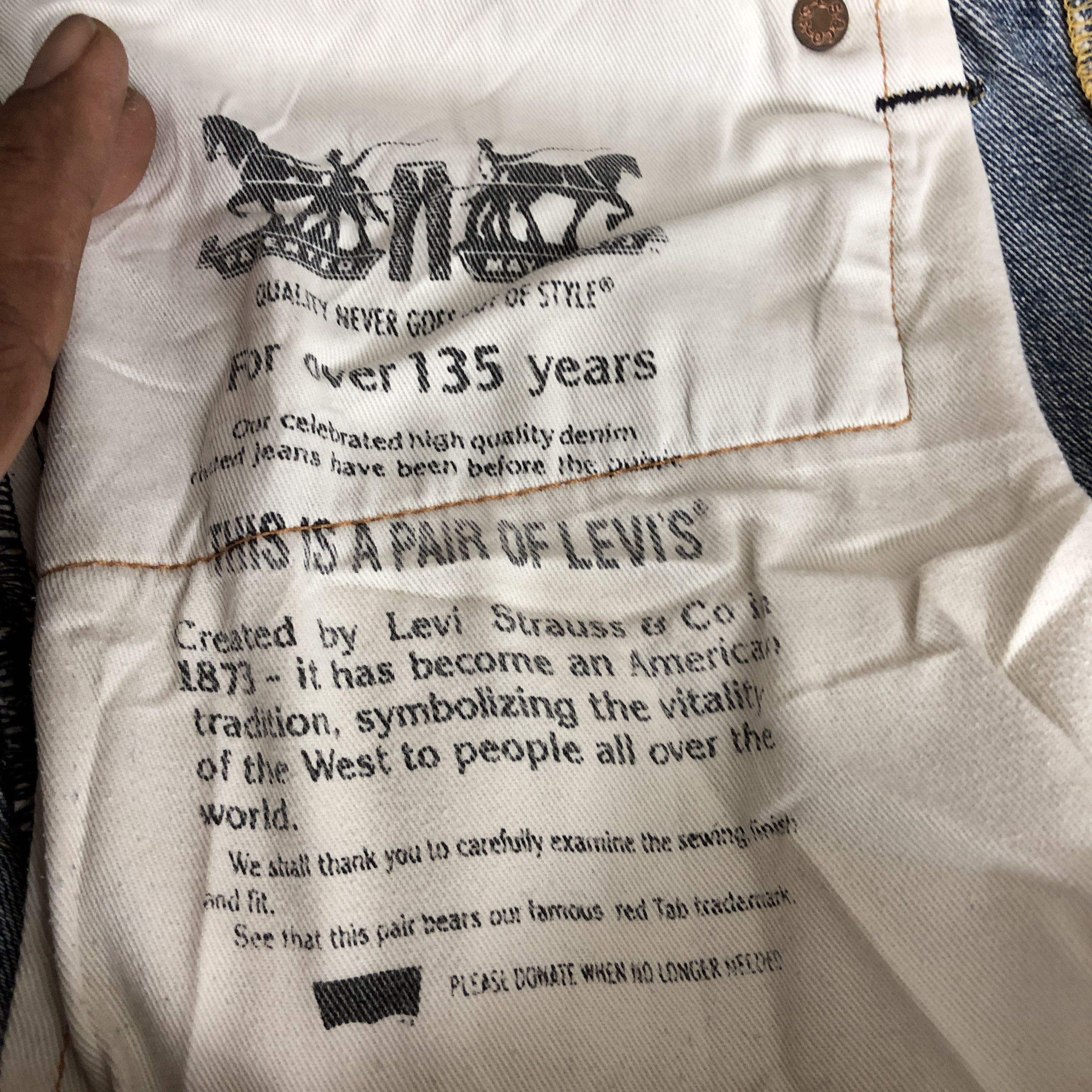 Levi's Vintage Levis 502 Faded Ripped Jeans Levi's Light Wash Denim Size US 34 / EU 50 - 11 Thumbnail