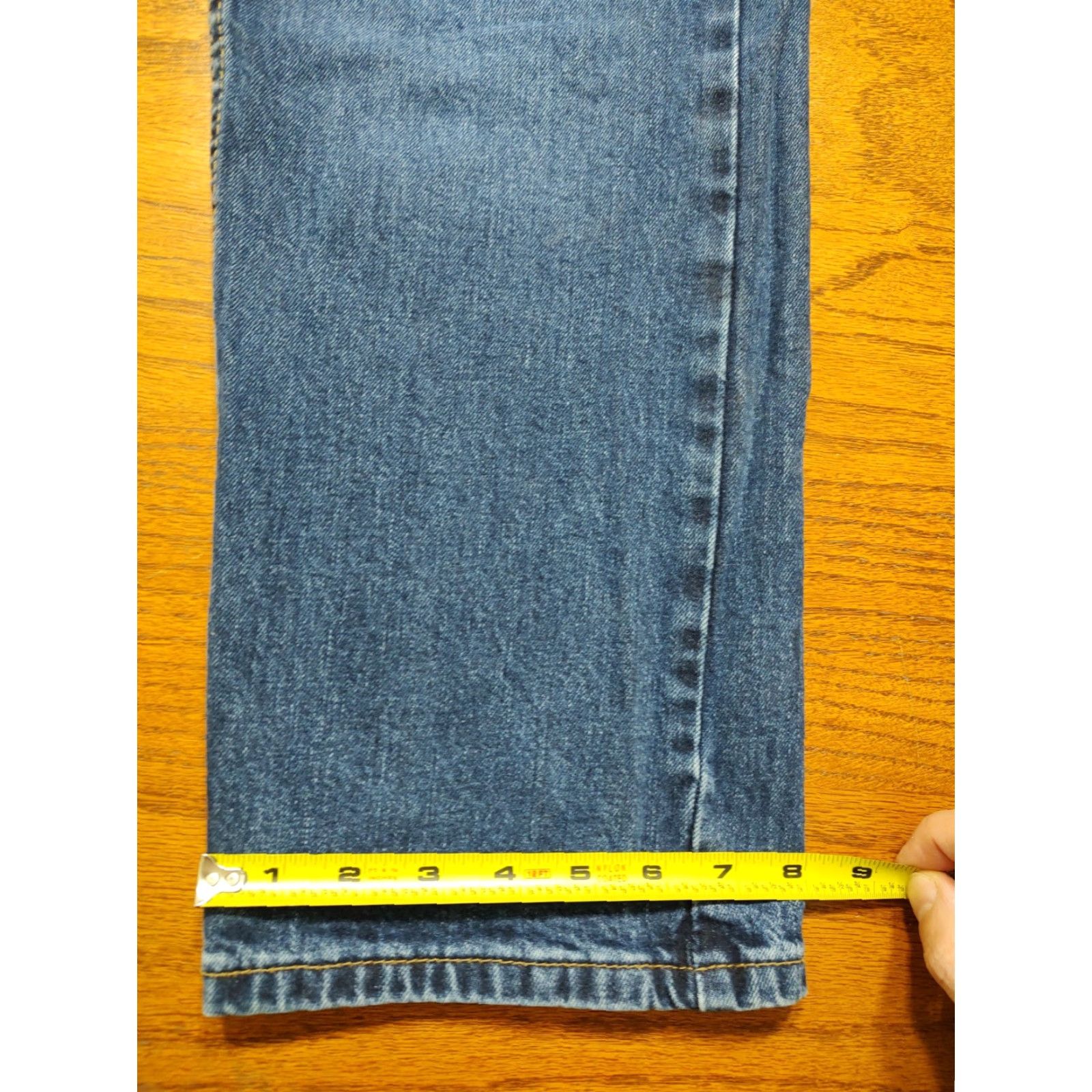 Levi's Levi's 505 Jeans Mens Regular Blue Straight Denim 32x30 5-Pocket Zip Belt Loops Size US 32 / EU 48 - 7 Thumbnail