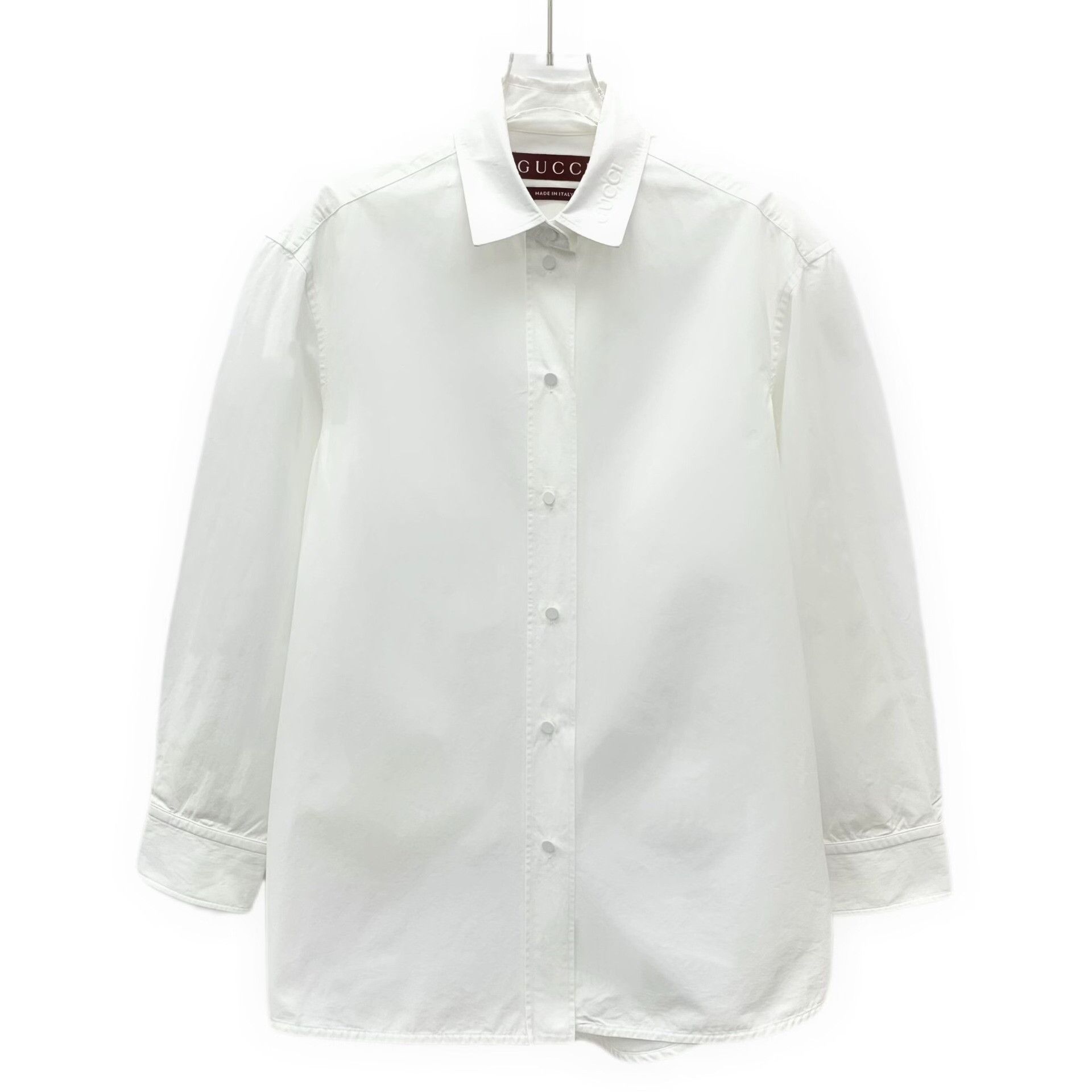 Gucci Gucci Retro Cotton White Button Up S Women Size S / US 4 / IT 40 - 1 Thumbnail
