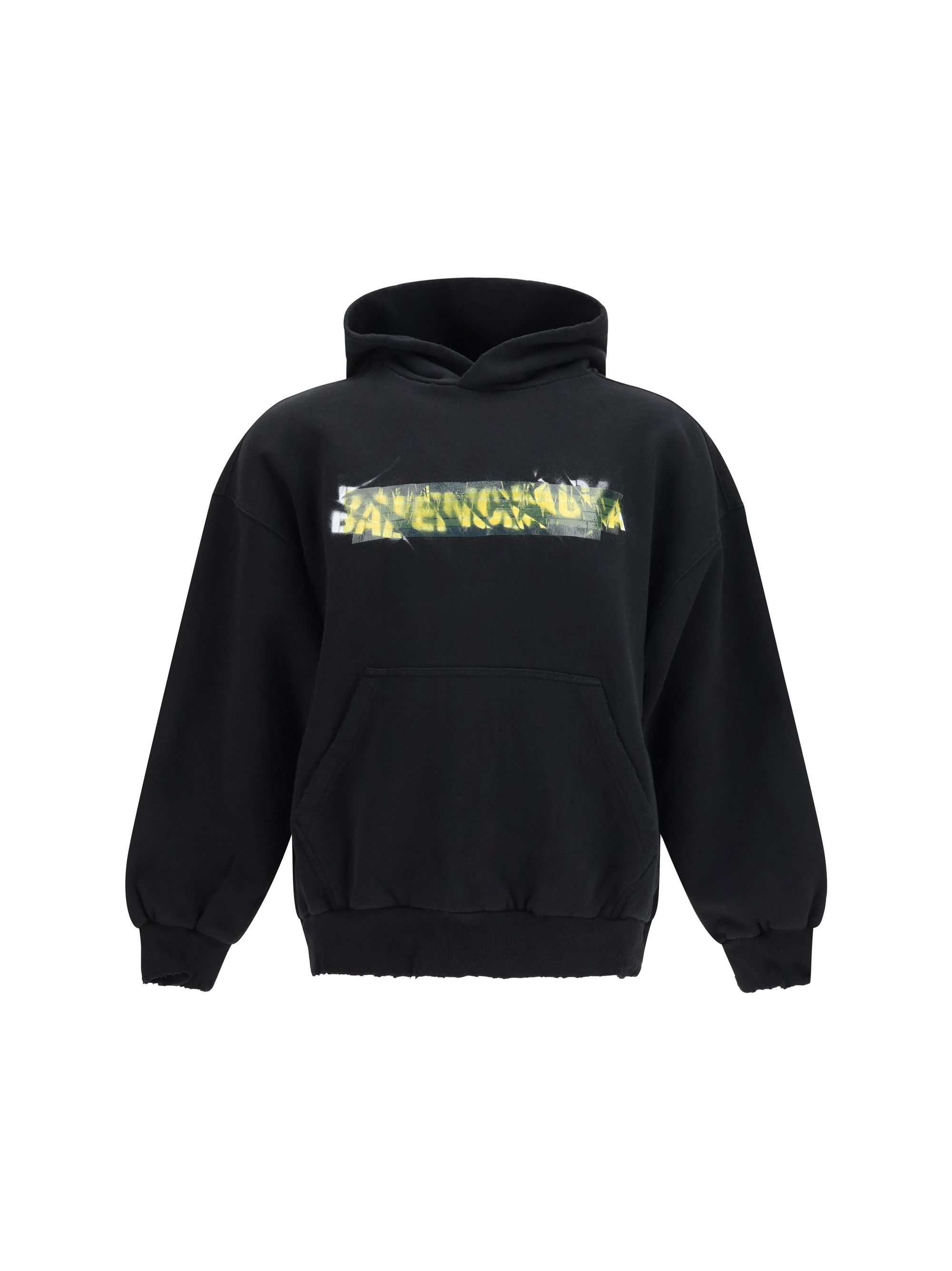 Balenciaga Messy Spray Hoodie Size US XS / EU 42 / 0 - 1 Thumbnail