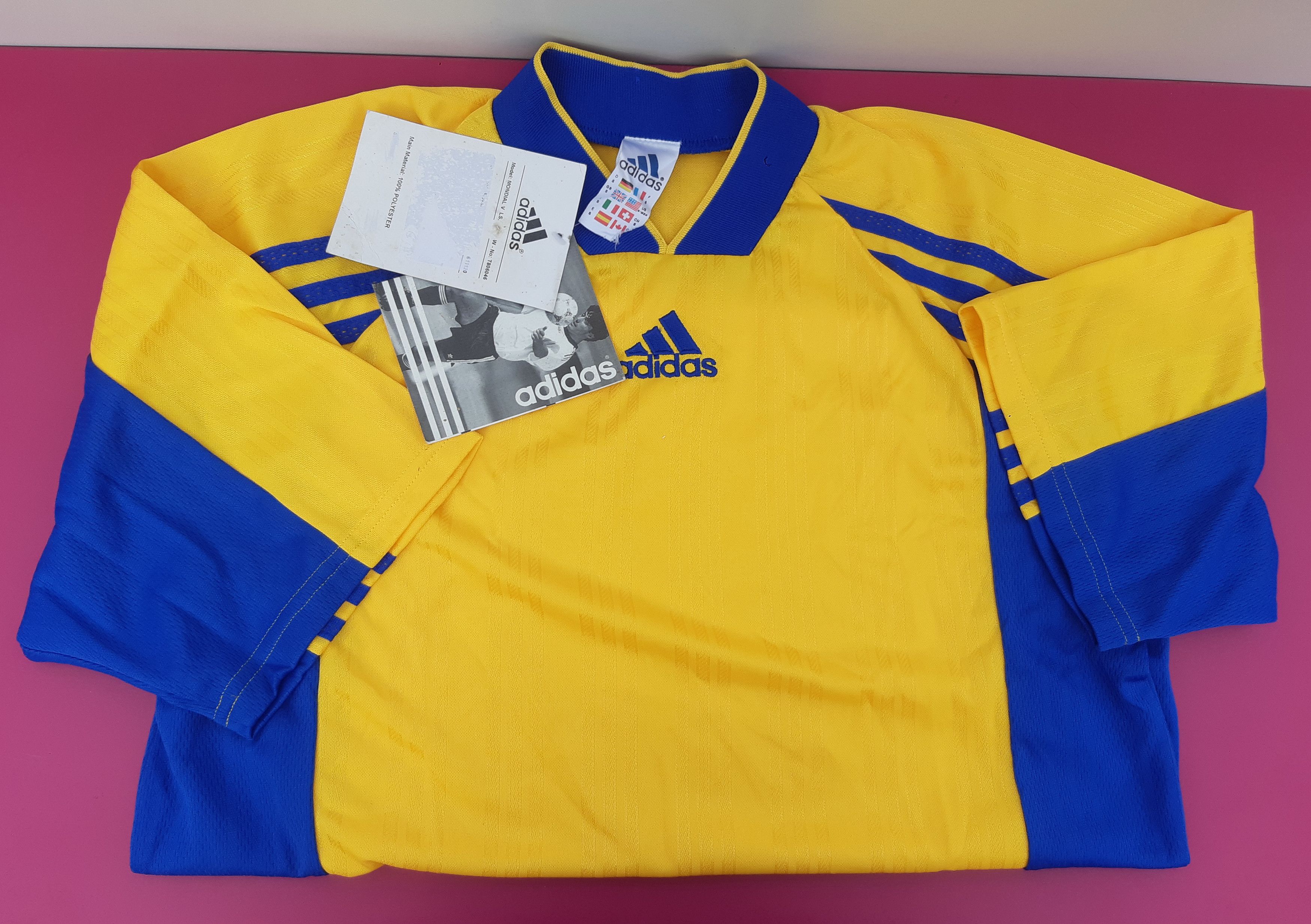 Adidas Vintage 90s ADIDAS Soccer Jersey Tunisia size S NWT Size US S / EU 44-46 / 1 - 3 Thumbnail