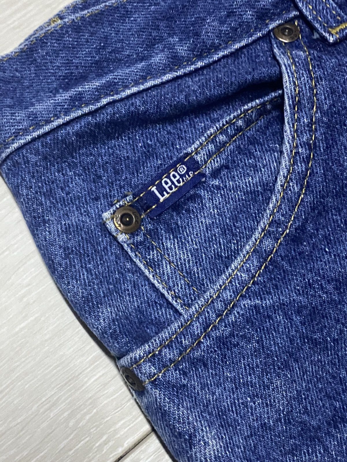 Lee Vintage lee 1889 Blue Wash Frayer Loose Jeans Size US 28 / EU 44 - 7 Thumbnail