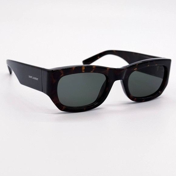 Saint Laurent Paris NEW SAINT LAURENT SL 713 002 SQUARE HAVANA GREY WOMEN SL713 Size ONE SIZE - 3 Thumbnail