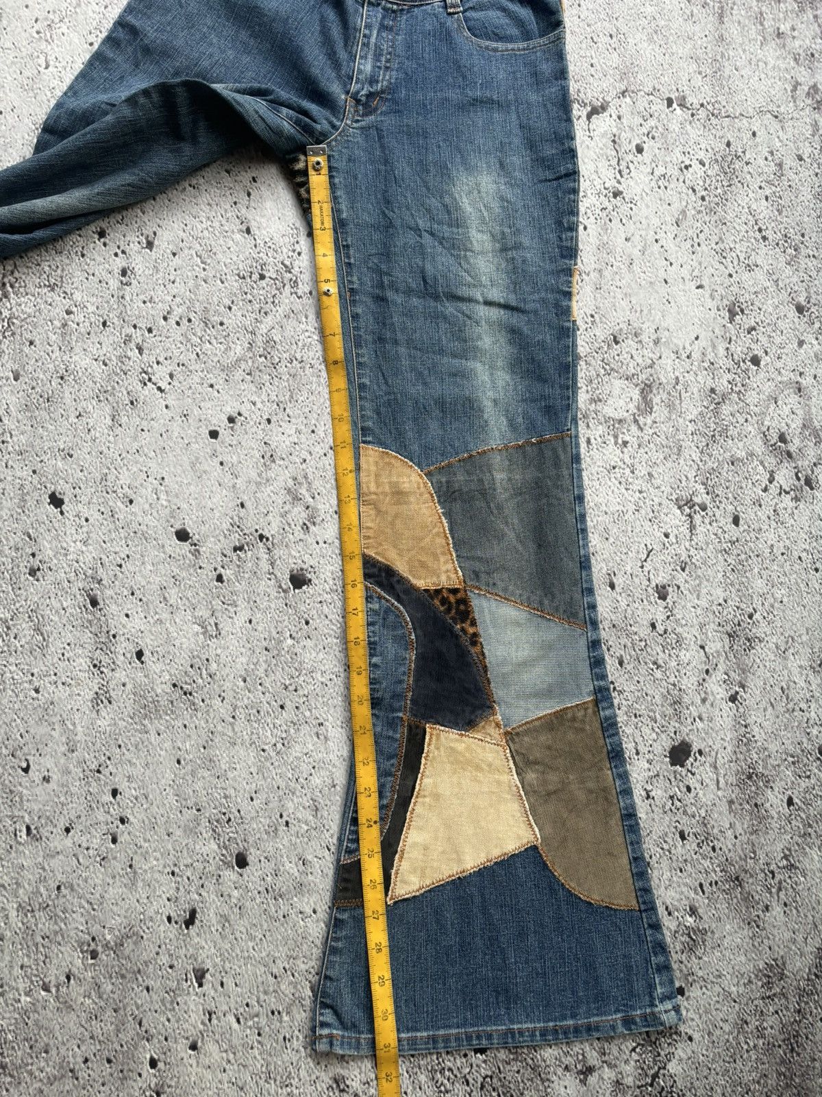 Tornado Mart Y2k Flare Jeans deep to deep Wide leg style jeans Size US 28 / EU 44 - 13 Thumbnail