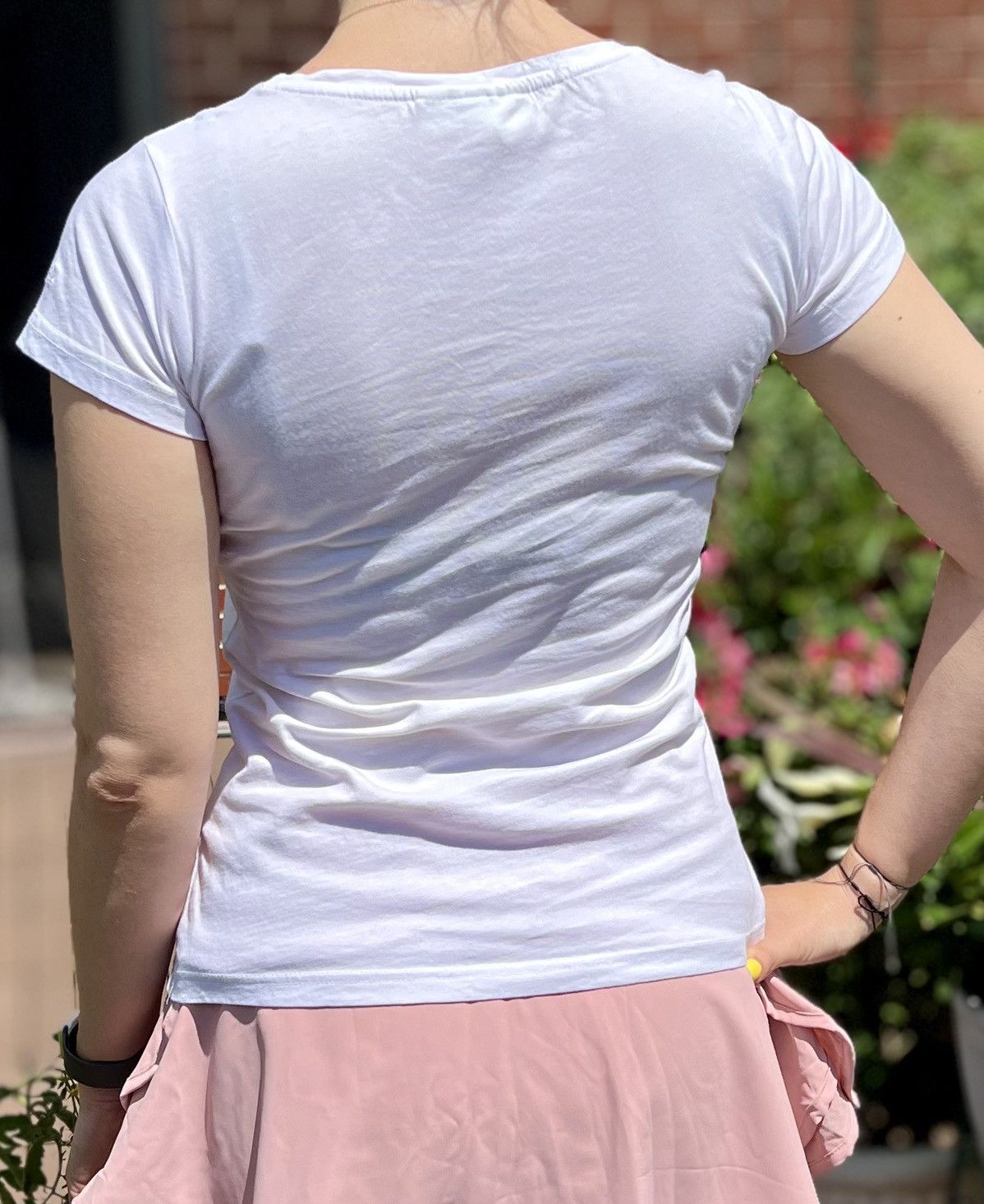 Adidas Adidas Neo Label Women White Short Sleeve T-Shirt S Size S / US 4 / IT 40 - 2 Thumbnail
