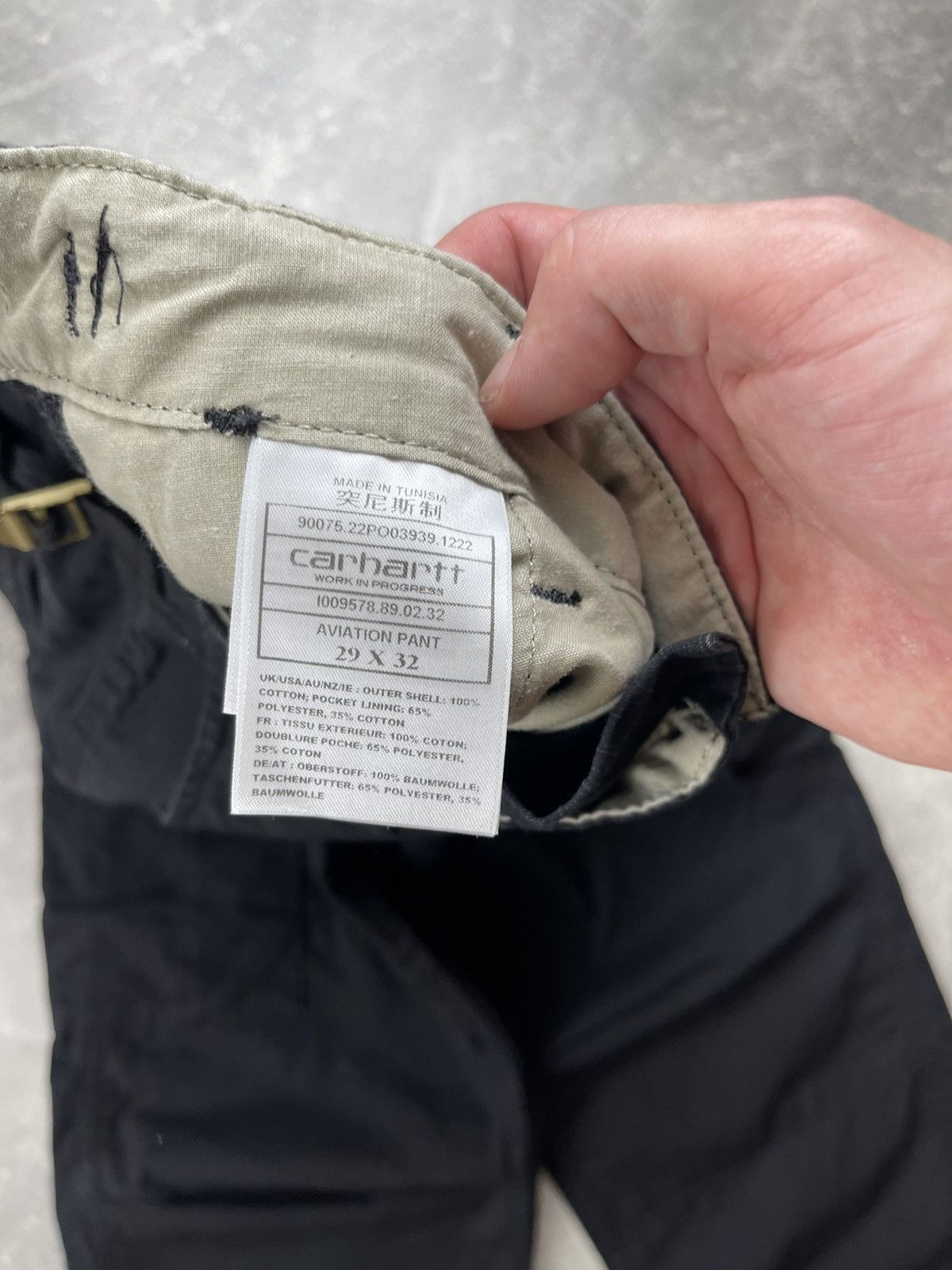 Carhartt Wip Carhartt WIP Aviation BlackTactical Ripstop Cargo Pants Size US 29 - 11 Thumbnail