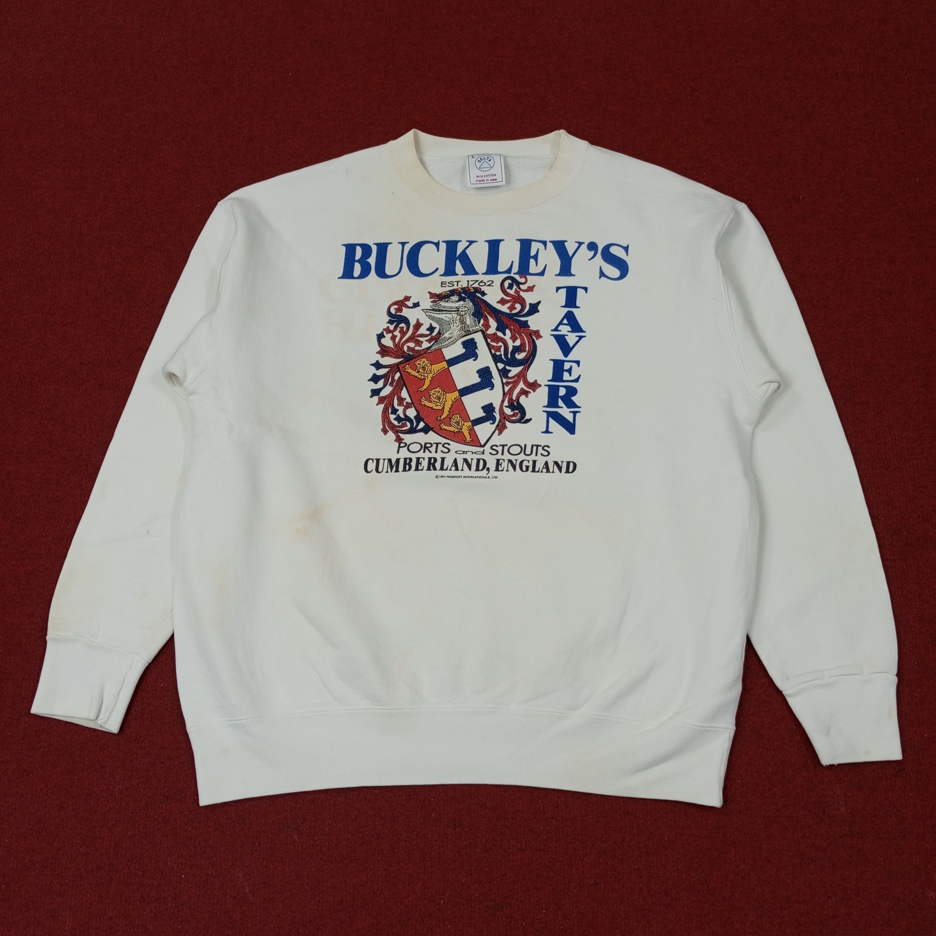 Vintage Buckley's Tavern Cumberland England Sweatshirt c225n13 Size US L / EU 52-54 / 3 - 1 Thumbnail