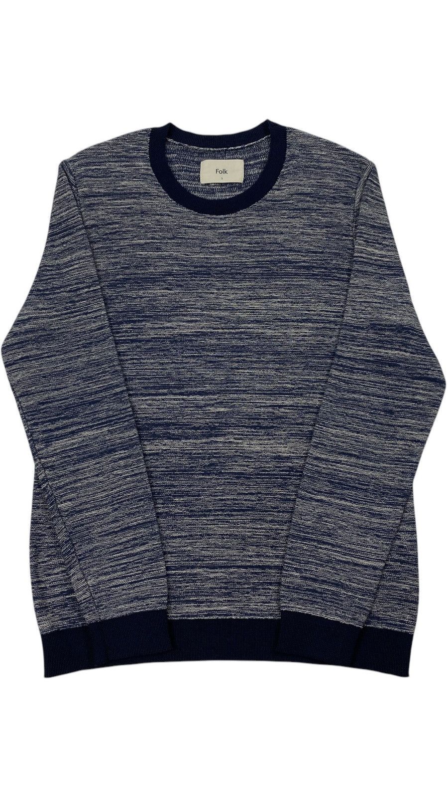 Folk 🔥LASTDROP🔥 Folk Ocean Pattern Cotton Sweater Nylon Ribs Size US M / EU 48-50 / 2 - 1 Thumbnail