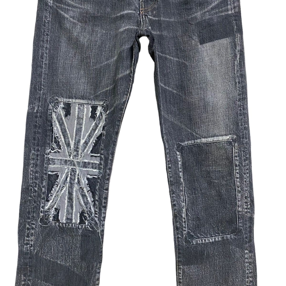 Japanese Brand Paul Smith Red Ear Denim Patchwork British Flag Jeans Size US 29 - 6 Thumbnail