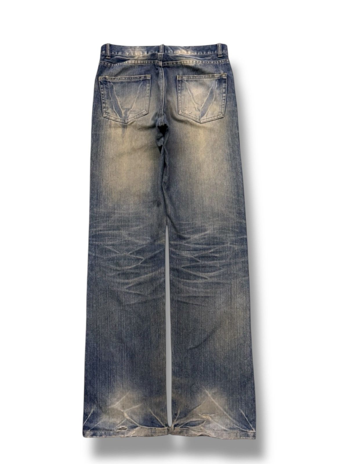 Hysteric Glamour Vintage Y2K Japanese Brand distressed jeans Crazy Fade | W31 Size US 31 - 3 Thumbnail