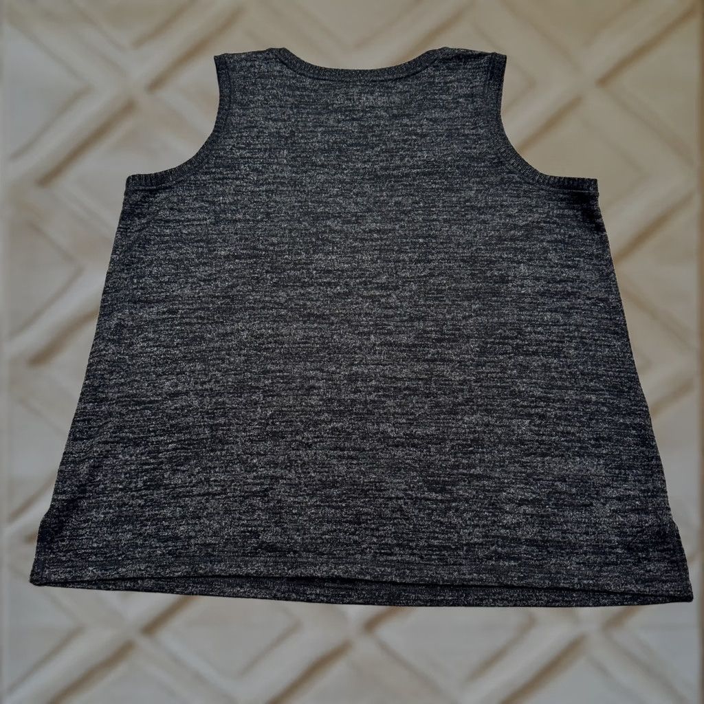 Vintage Chico's Zenergy Knitted Tank Vest Top Womens XL Marled Gray Scoop Neck Stretch Sleeveless Coffin? Size XL / US 12-14 / IT 48-50 - 1 Thumbnail