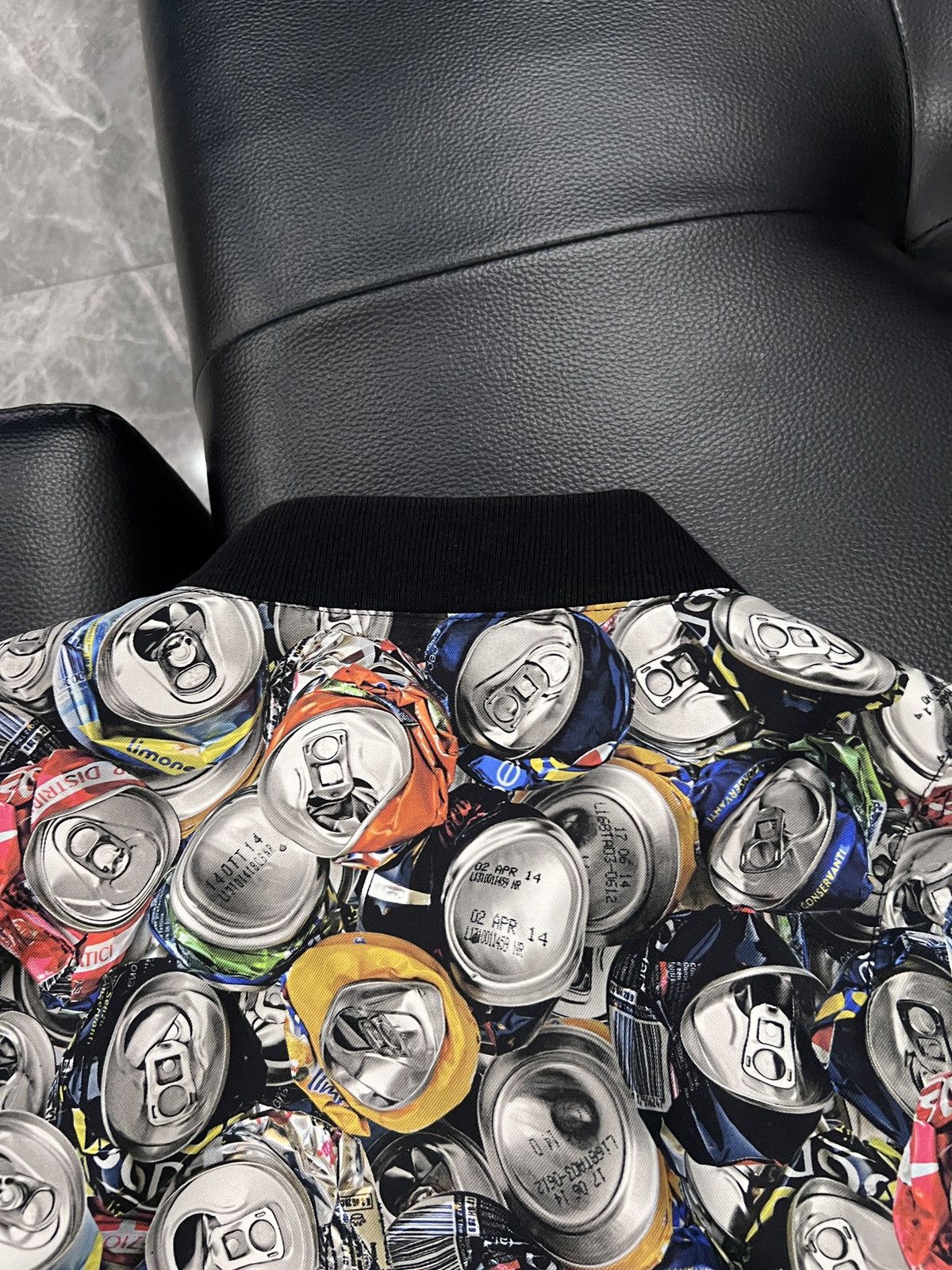Moschino Moschino by Jeremy Scott All-Over Soda Can Bomber Jacket Size US M / EU 48-50 / 2 - 12 Thumbnail