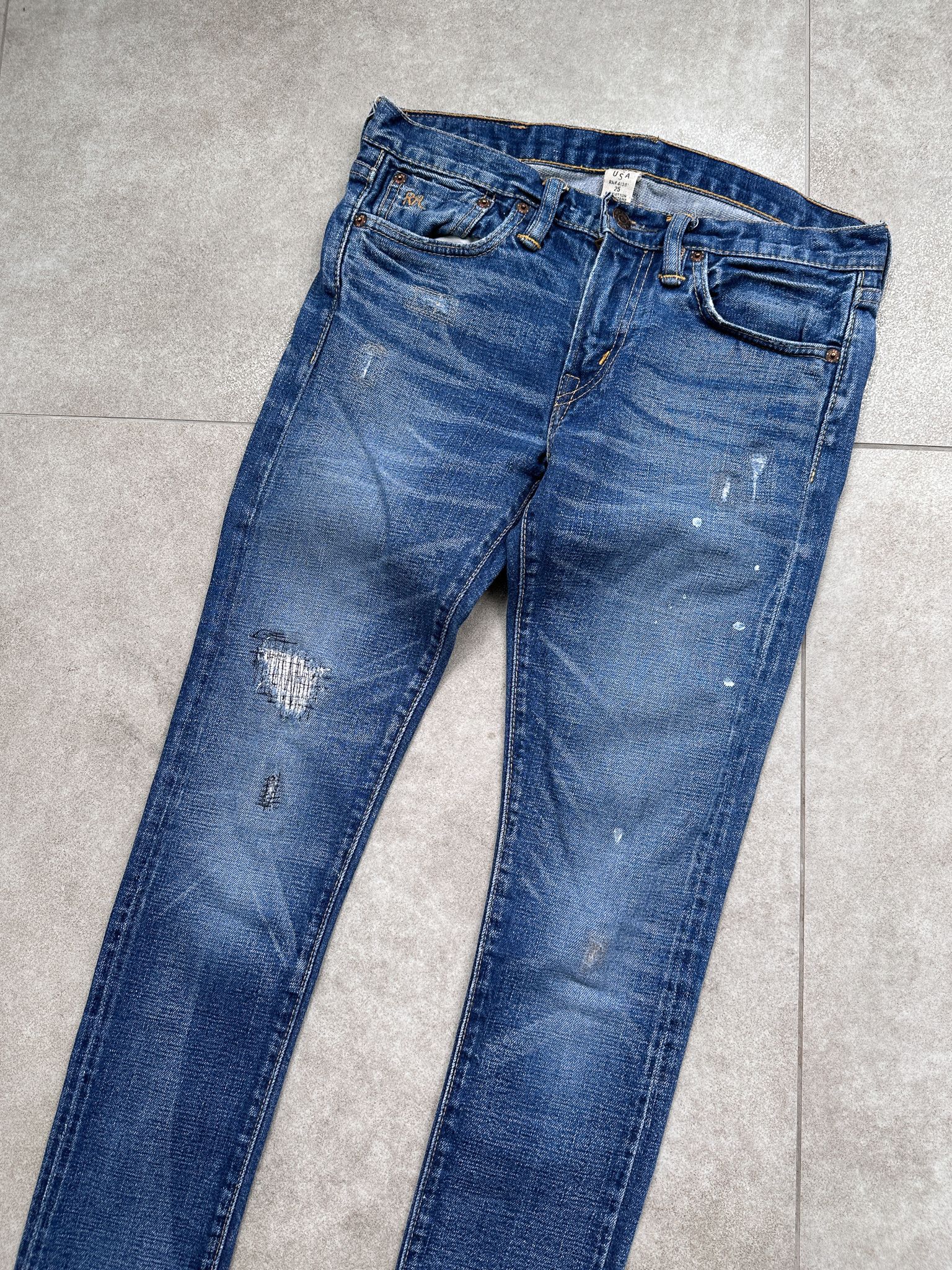 Ralph Lauren RRL Ralph Lauren Double RL Skinny Slim fit Denim Jeans Size 25" / US 0 / IT 36 - 2 Thumbnail